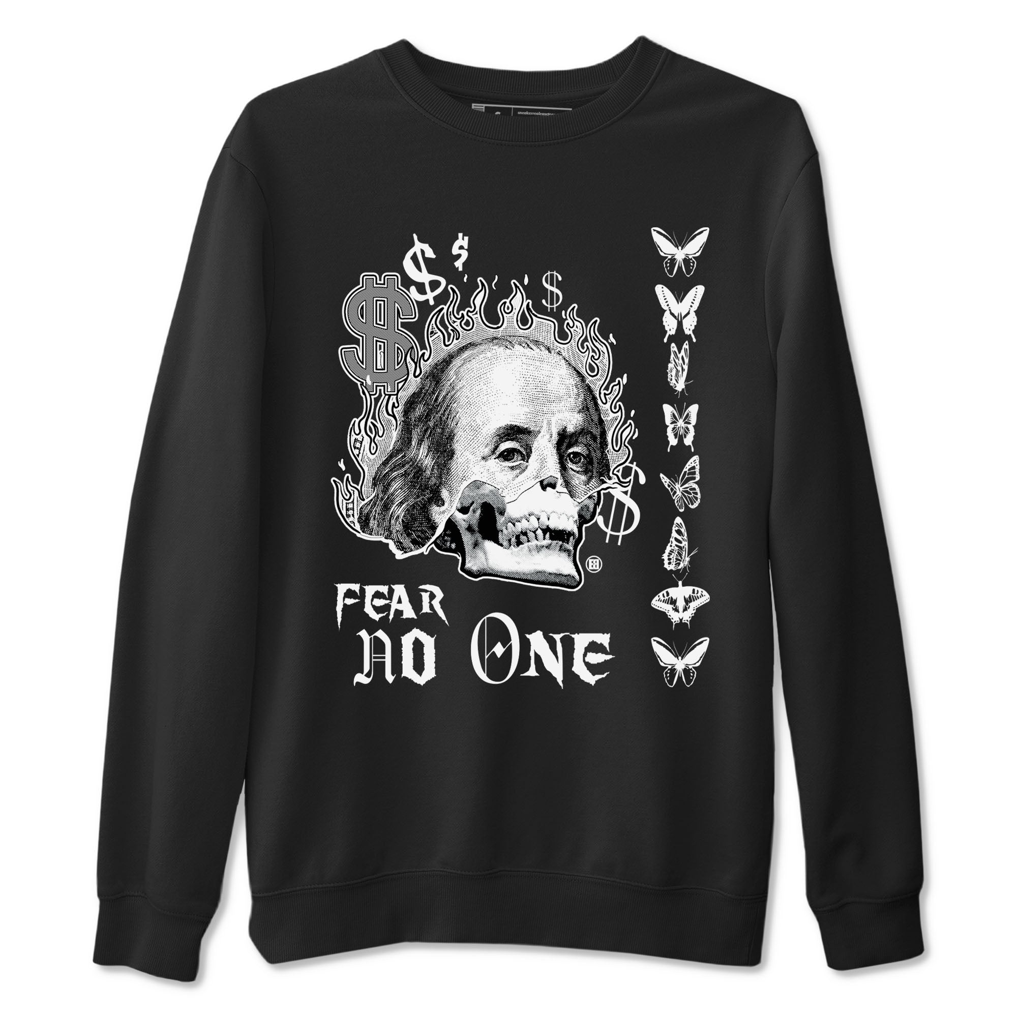 Fear No One snkmatch Tees - Air Jordan 4 White Thunder