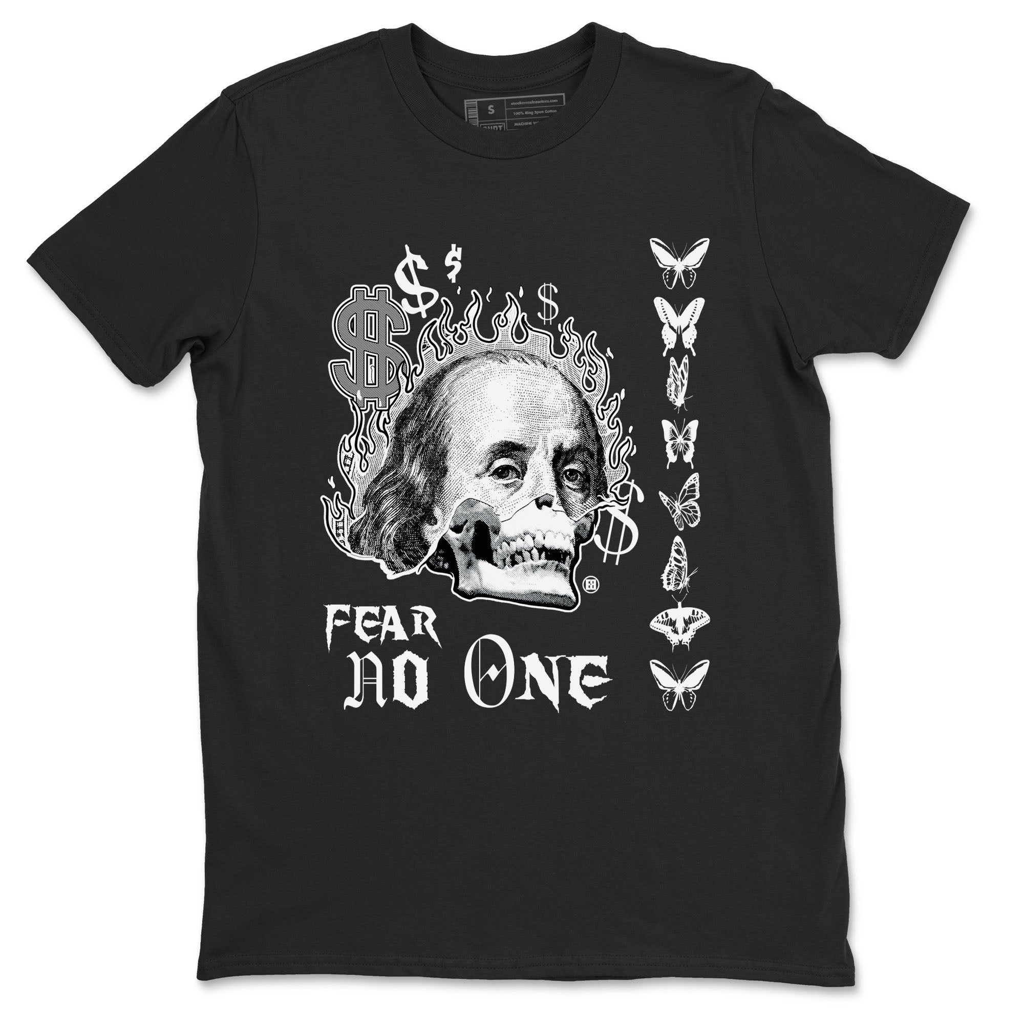 Fear No One snkmatch Tees - Air Jordan 4 White Thunder