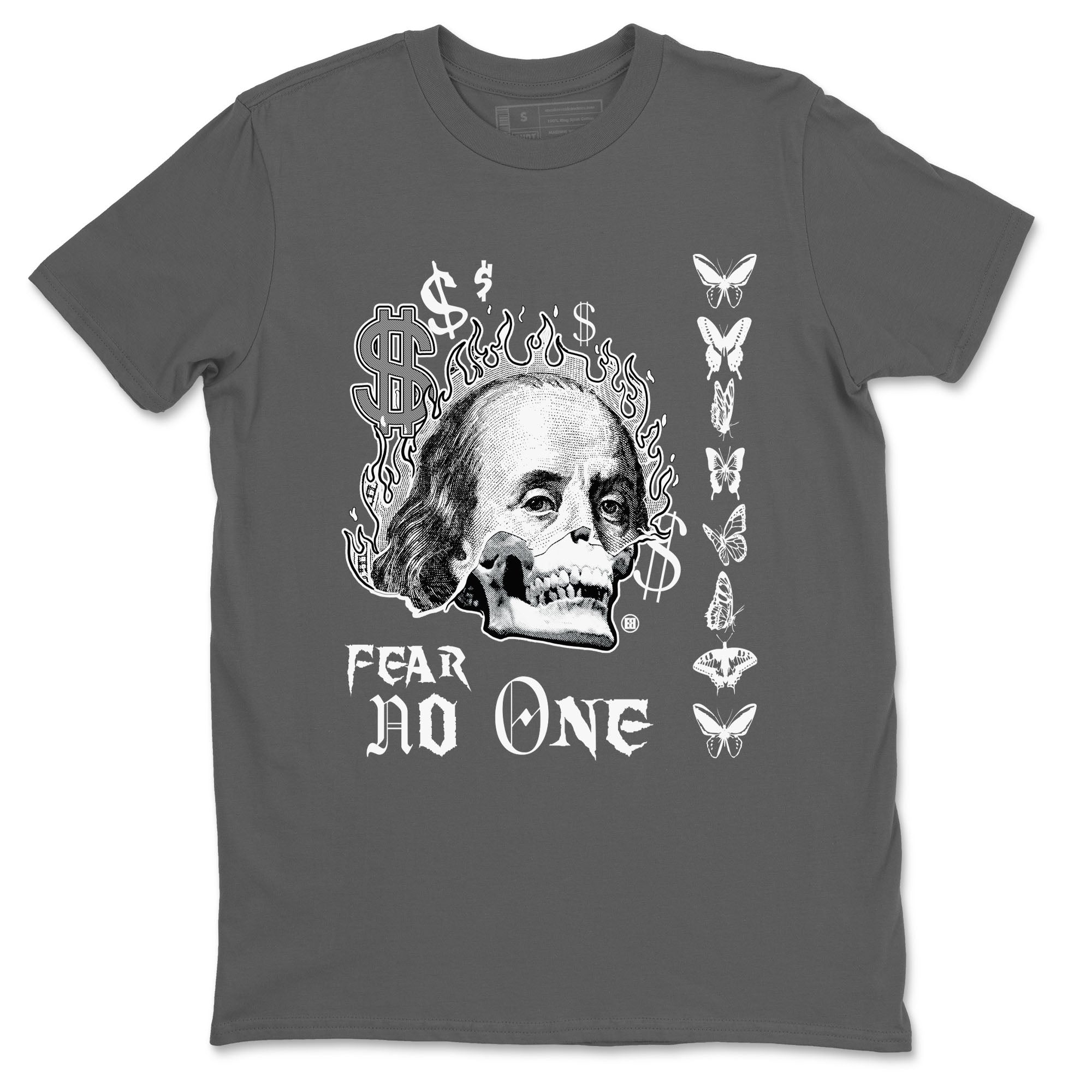 Fear No One snkmatch Tees - Air Jordan 4 White Thunder