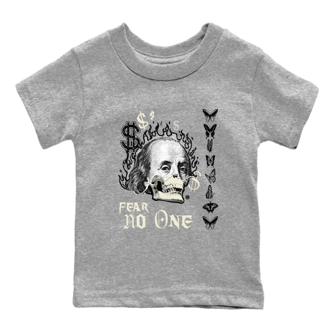 Fear No One snkmatch Tees Kids - Air Jordan 5 Sail