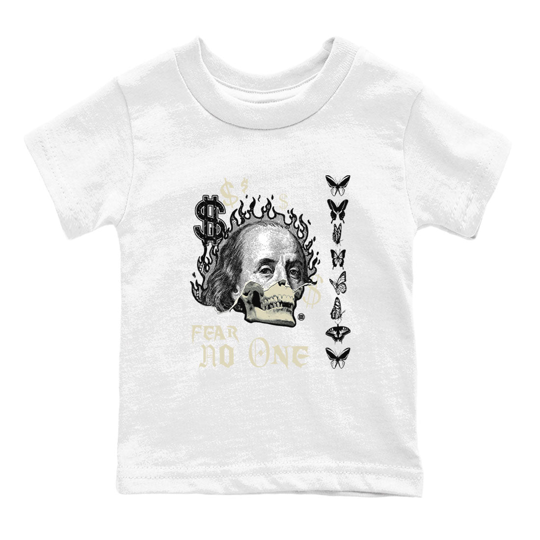 Fear No One snkmatch Tees Kids - Air Jordan 5 Sail