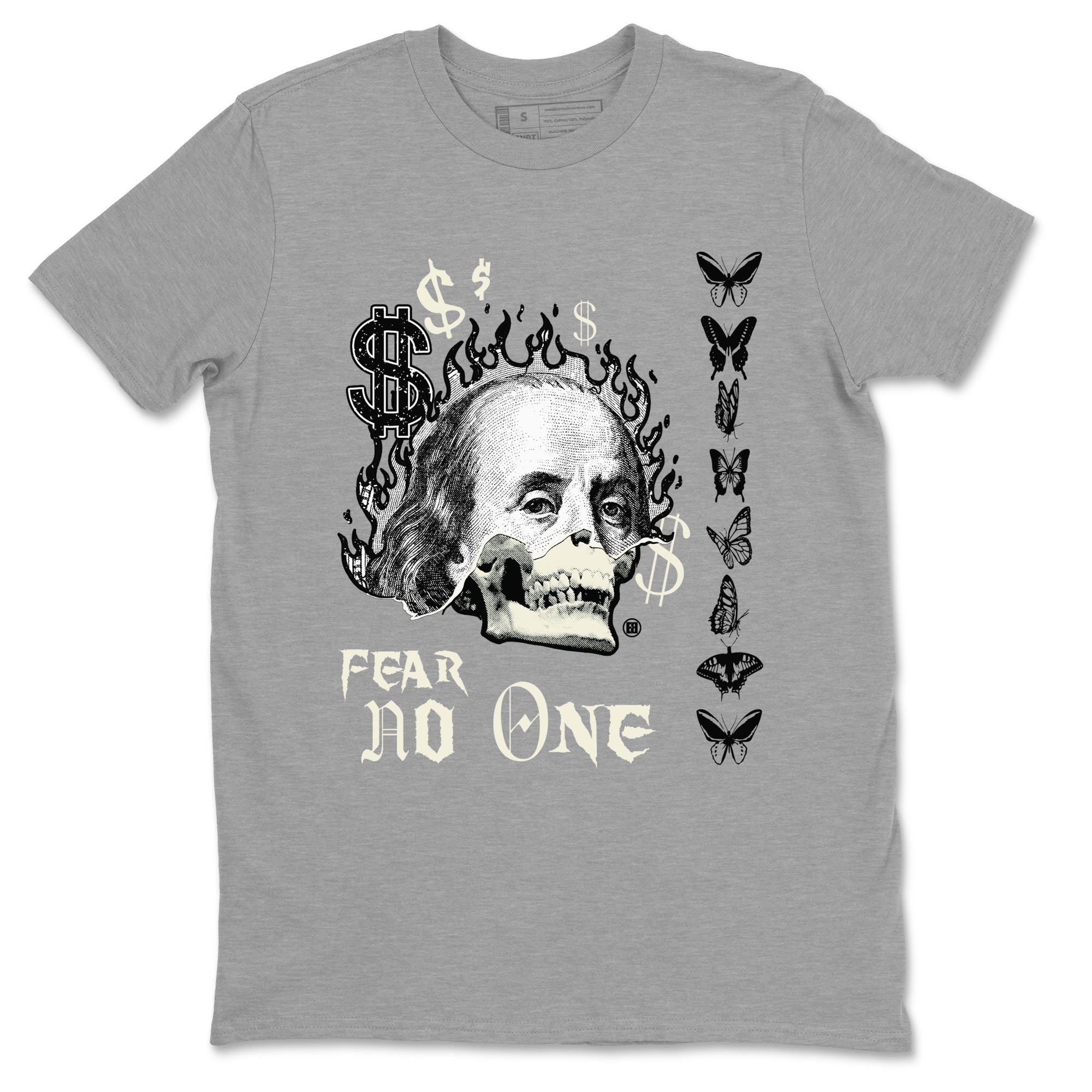 Fear No One snkmatch Tees - Air Jordan 5 Sail