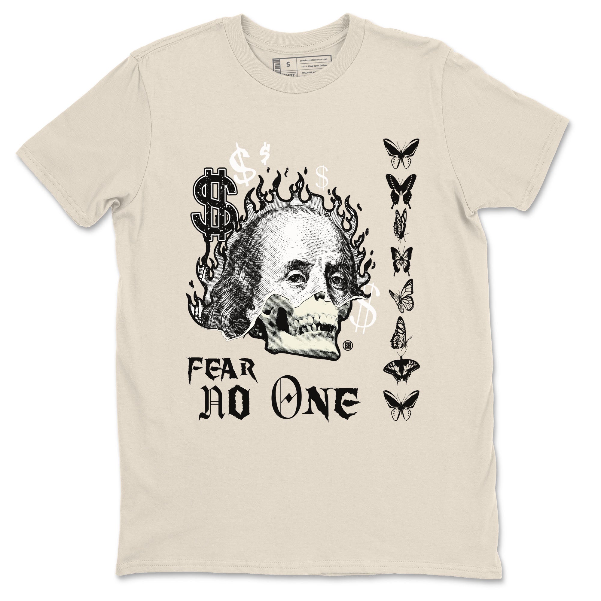 Fear No One snkmatch Tees - Air Jordan 5 Sail