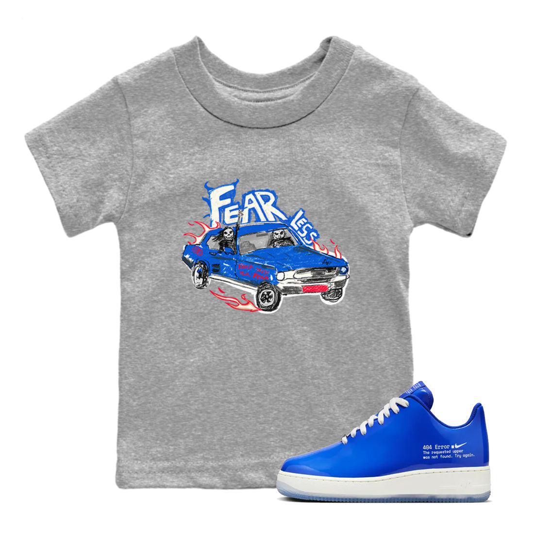 Fearless Car snkmatch Tees Kids - Air Force 1 404 Error