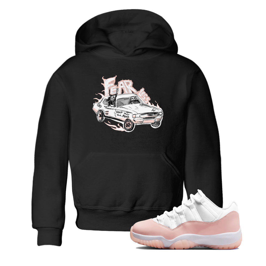 Fearless Car snkmatch Tees Kids - Air Jordan 11 Legend Pink