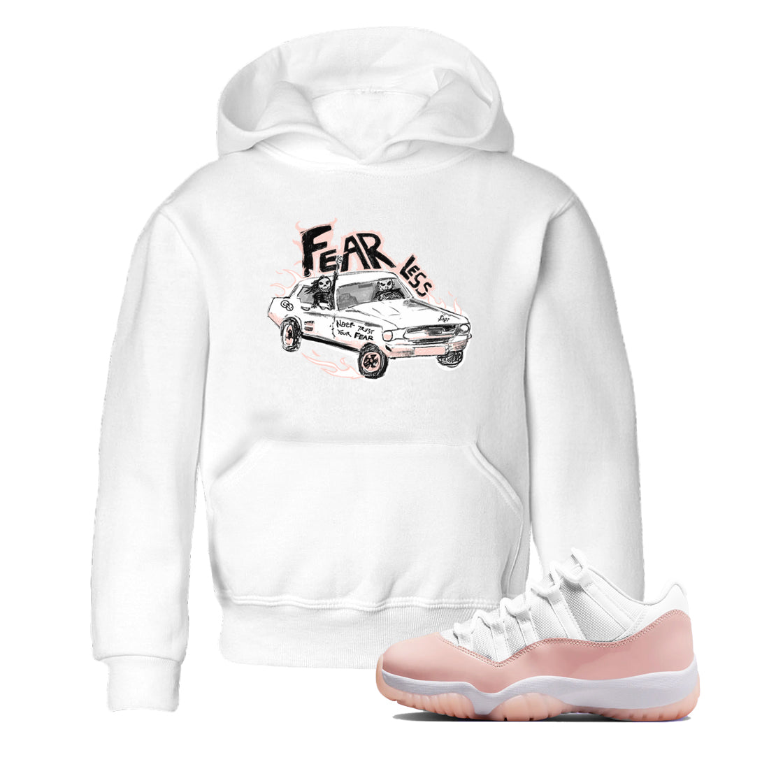 Fearless Car snkmatch Tees Kids - Air Jordan 11 Legend Pink