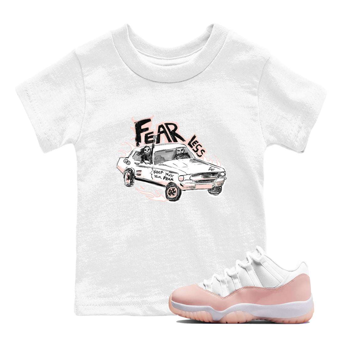 Fearless Car snkmatch Tees Kids - Air Jordan 11 Legend Pink