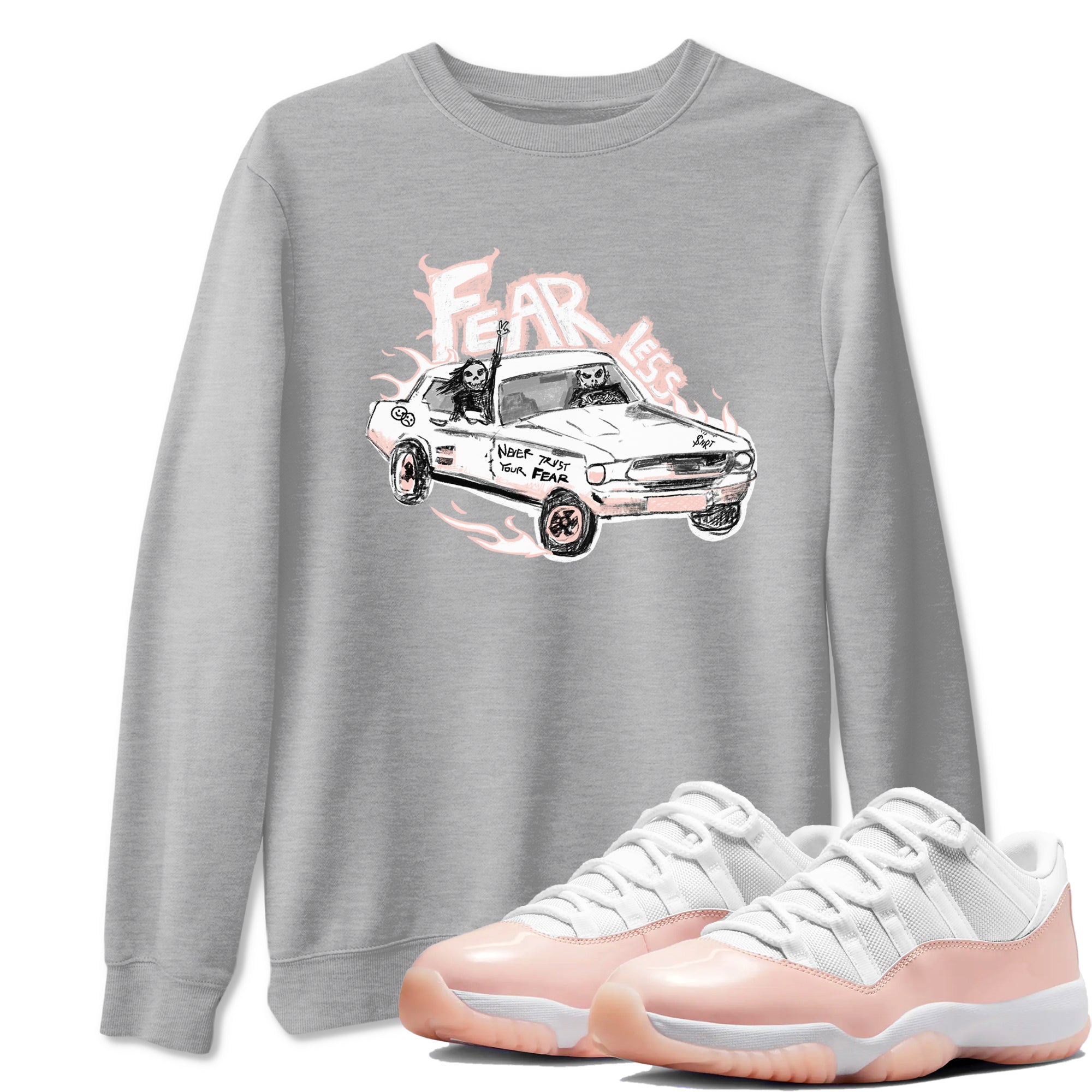 Fearless Car snkmatch Tees - Air Jordan 11 Legend Pink
