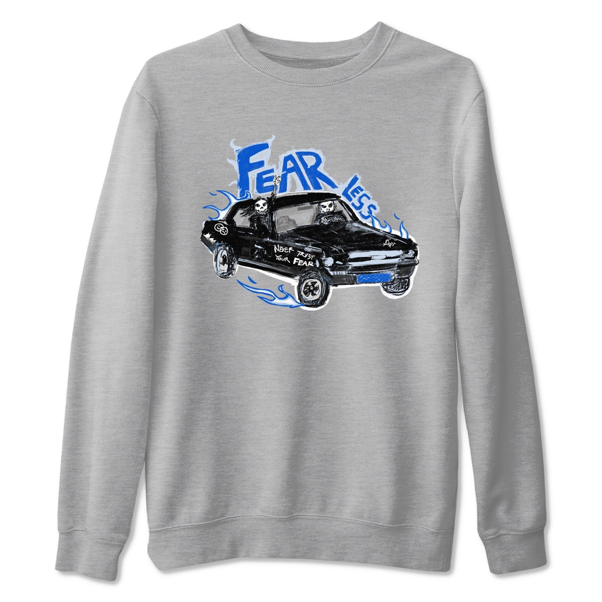 Fearless Car snkmatch Tees - Air Jordan 11 Black and Varsity Royal