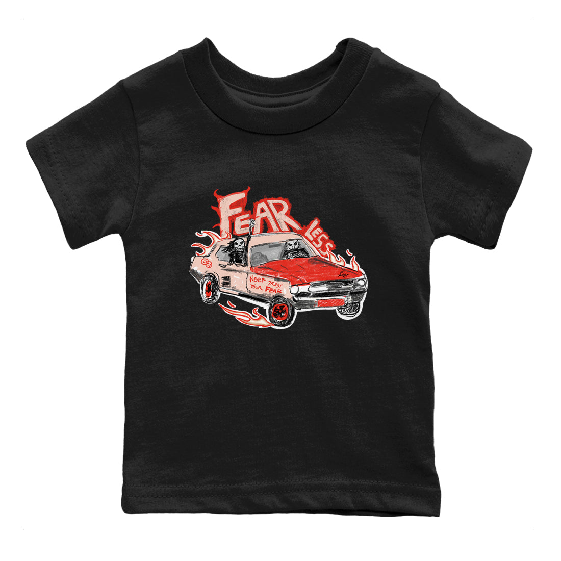 Fearless Car snkmatch Tees Kids - Air Jordan 13 Dune Red
