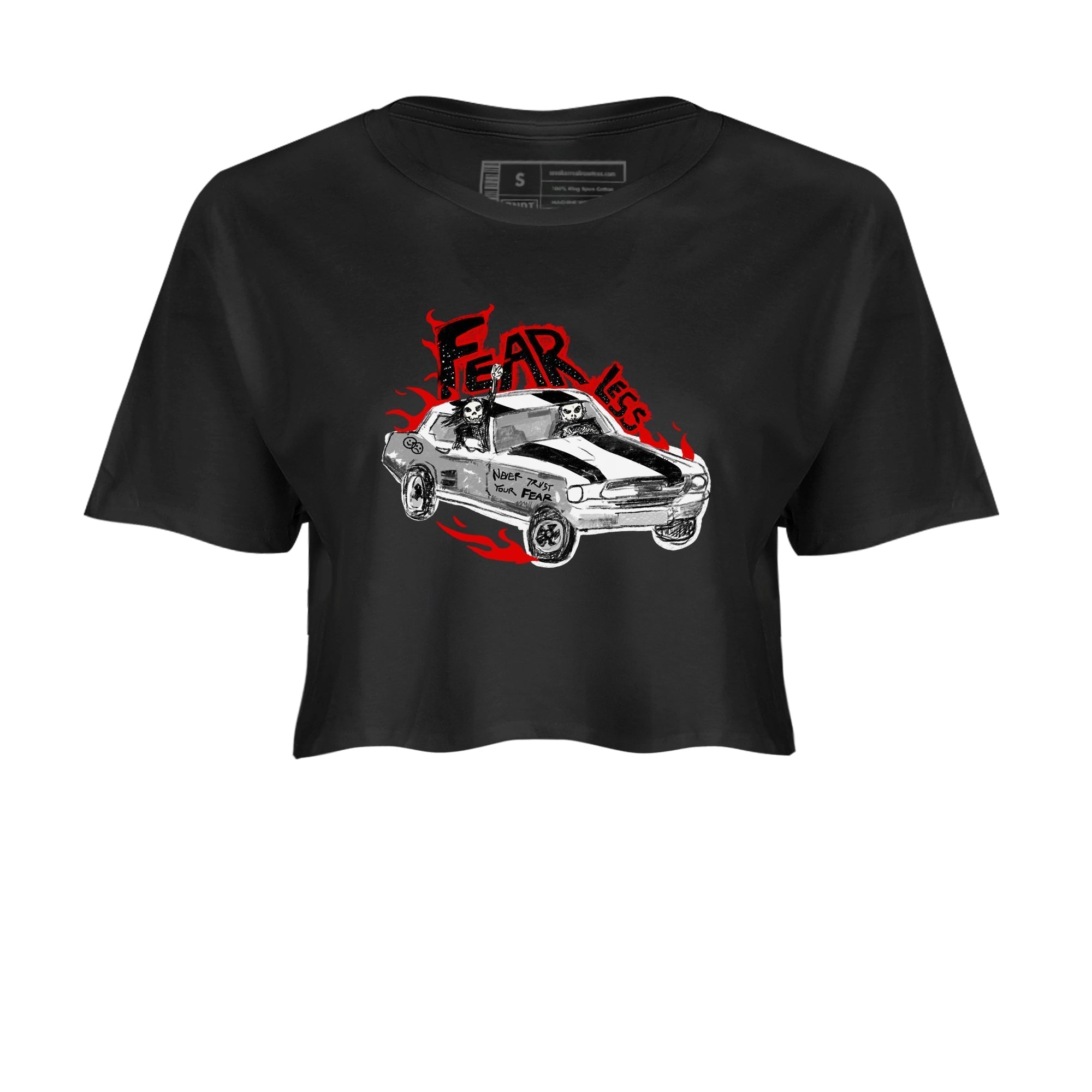 Fearless Car snkmatch Women's Top - Air Jordan 14 Black Toe