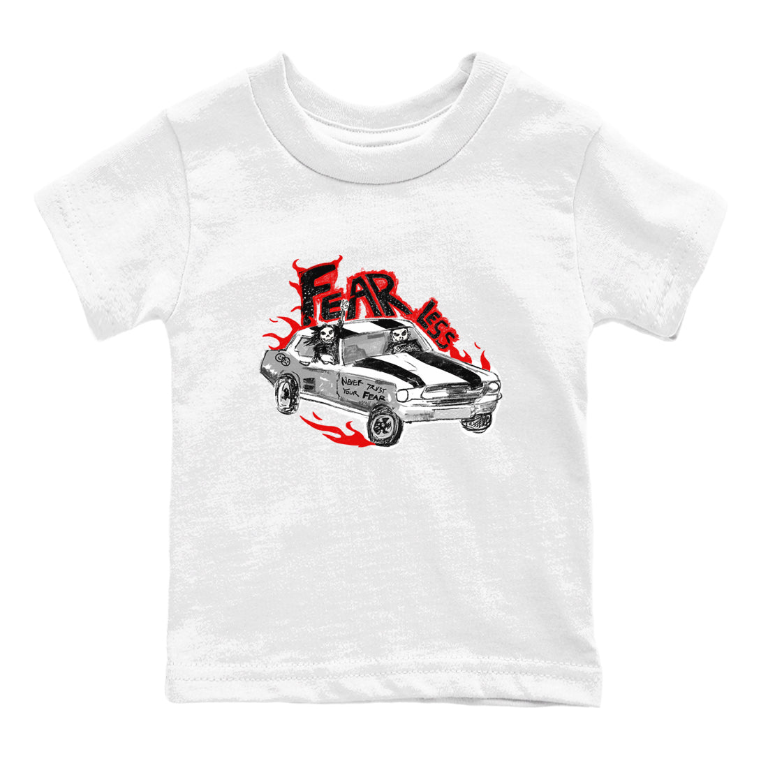 Fearless Car snkmatch Tees Kids - Air Jordan 14 Black Toe