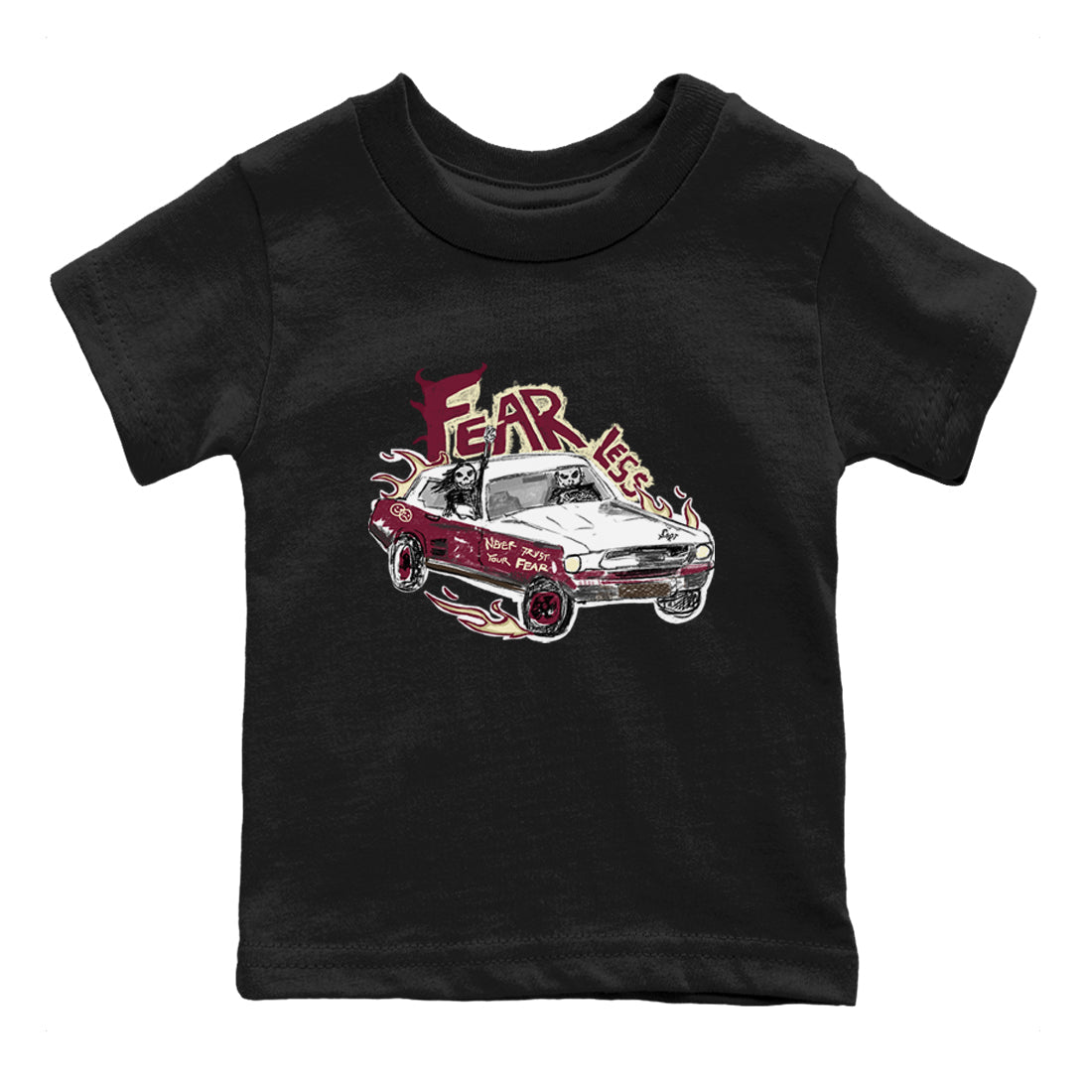 Fearless Car snkmatch Tees Kids - Air Jordan 3 A Ma Maniere x Burgundy Crush
