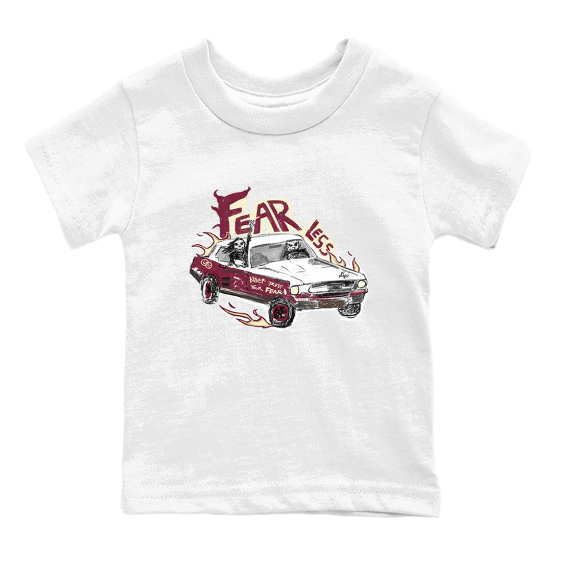 Fearless Car snkmatch Tees Kids - Air Jordan 3 A Ma Maniere x Burgundy Crush