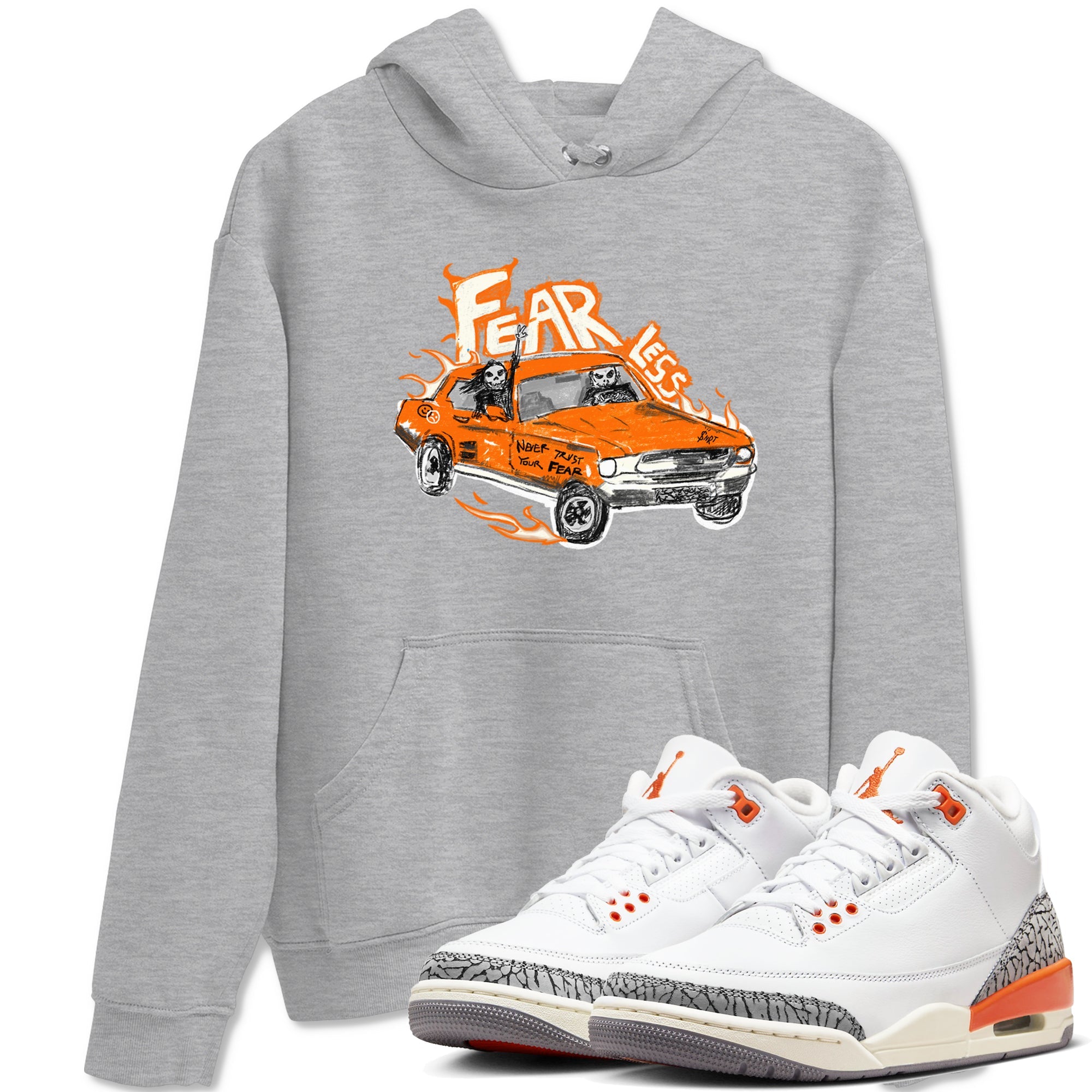 Fearless Car snkmatch Tees - Air Jordan 3 Georgia Peach