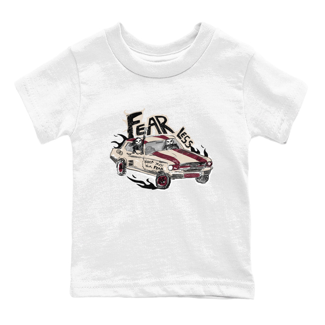 Fearless Car snkmatch Tees Kids - Air Jordan 4 A Ma Maniere x Fossil Stone