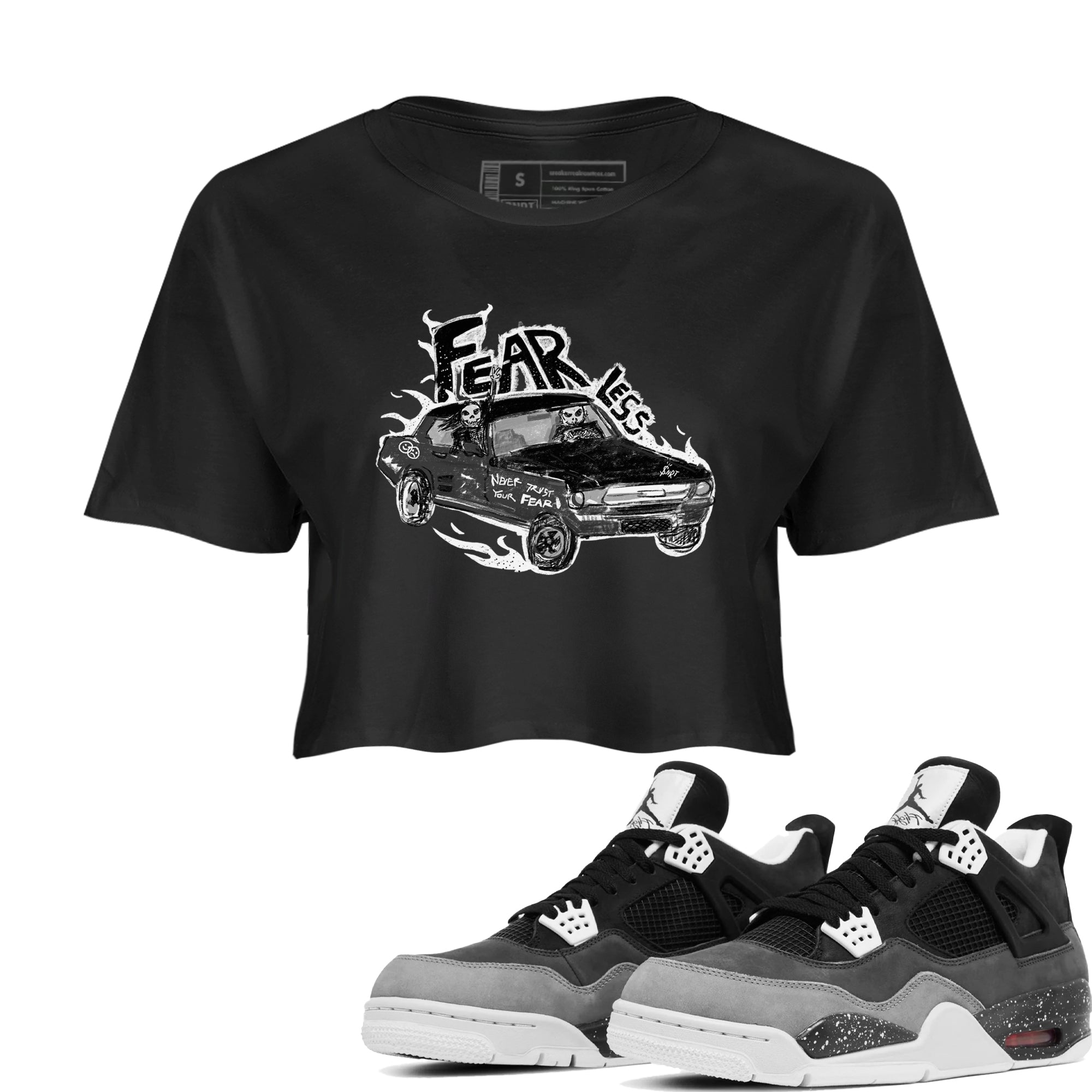 Fearless Car snkmatch Women's Top - Air Jordan 4 Fear