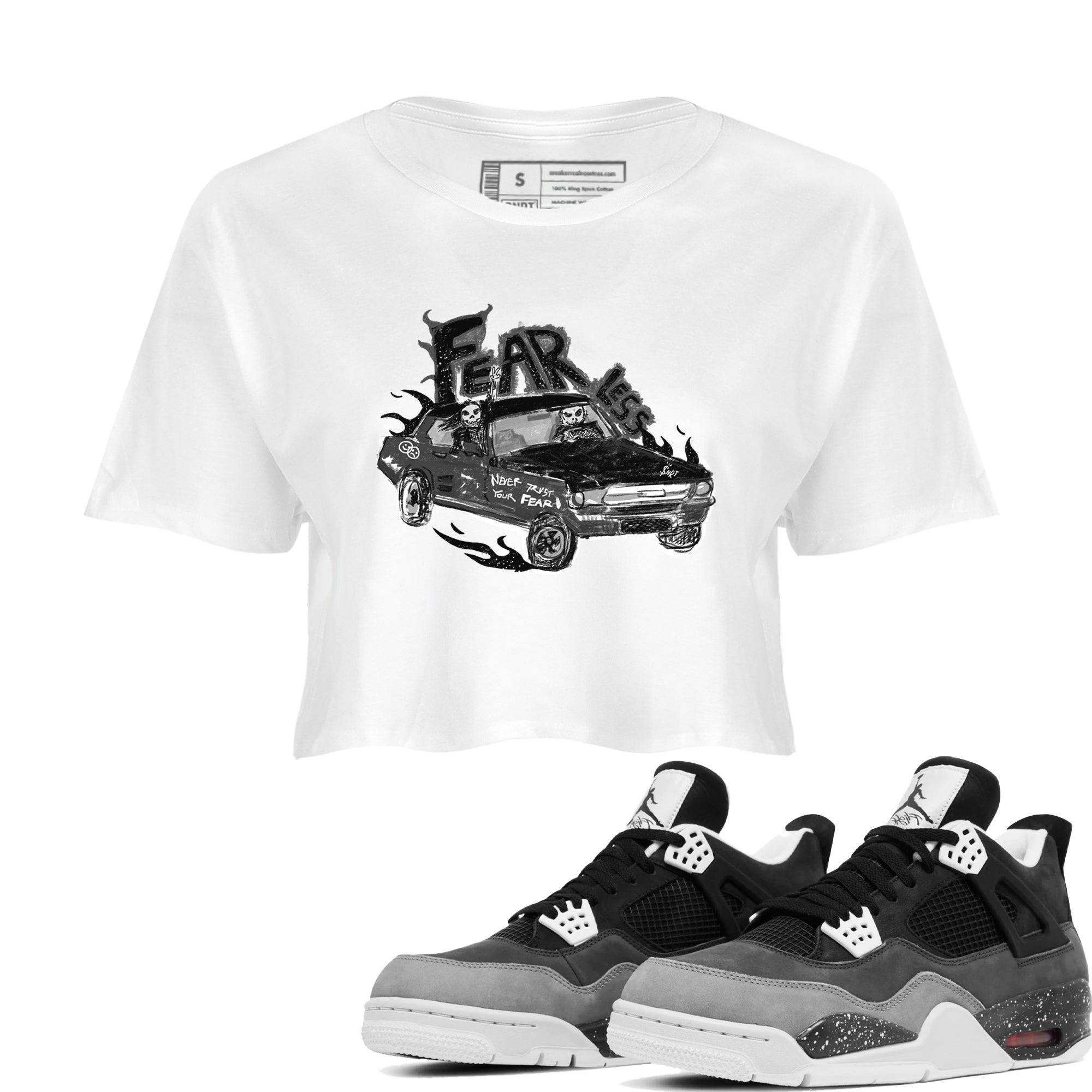Fearless Car snkmatch Women's Top - Air Jordan 4 Fear