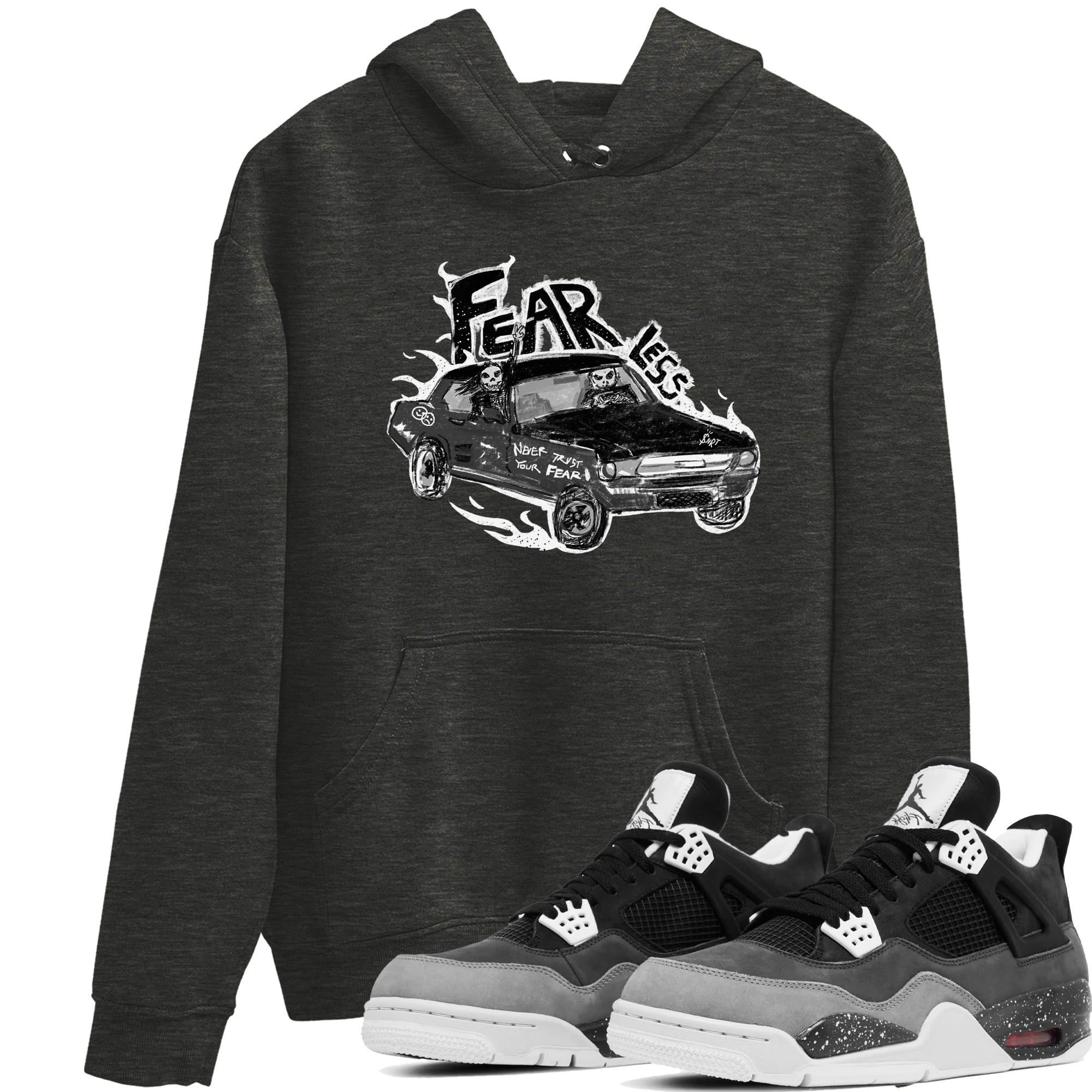 Fearless Car snkmatch Tees - Air Jordan 4 Fear