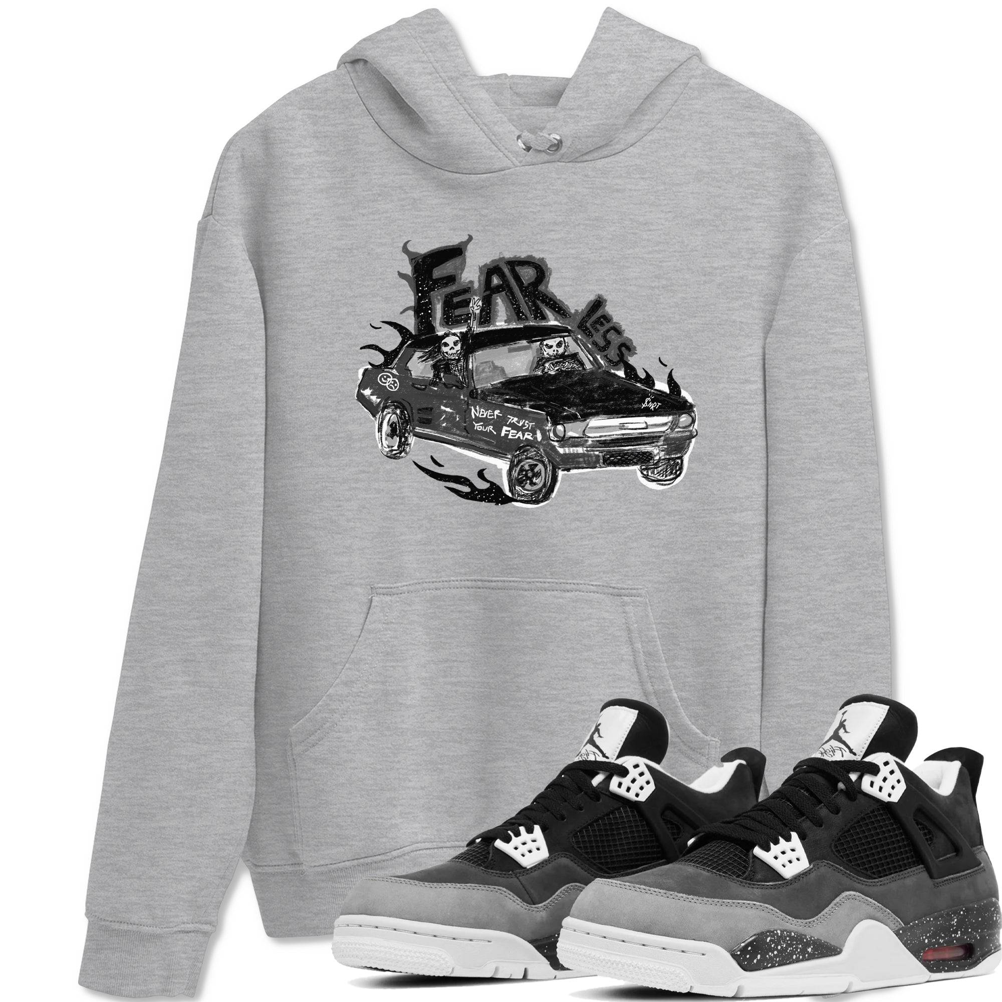 Fearless Car snkmatch Tees - Air Jordan 4 Fear