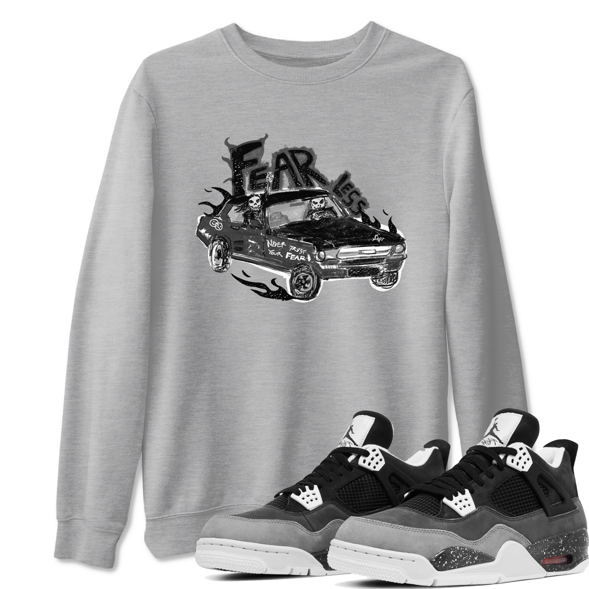 Fearless Car snkmatch Tees - Air Jordan 4 Fear