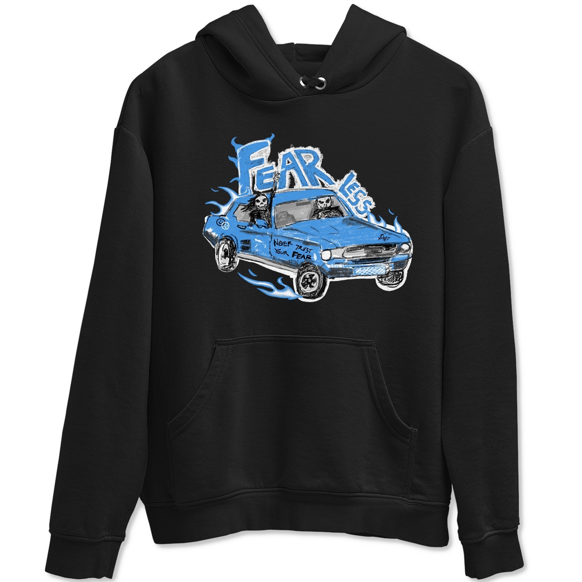 Fearless Car snkmatch Tees - Air Jordan 4 Military Blue