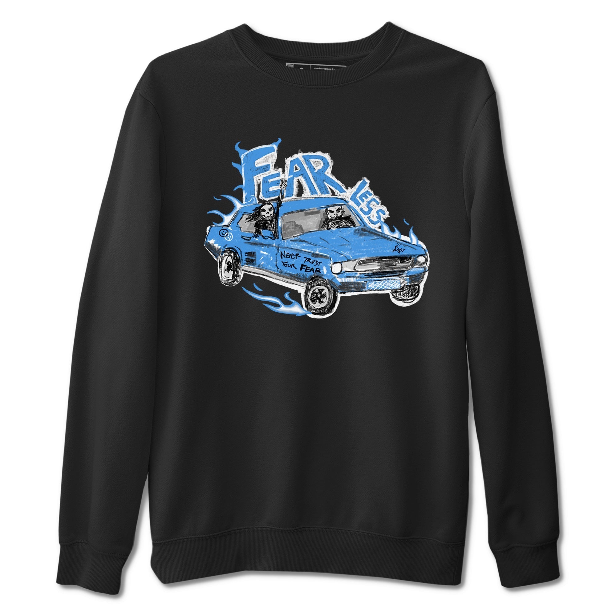 Fearless Car snkmatch Tees - Air Jordan 4 Military Blue