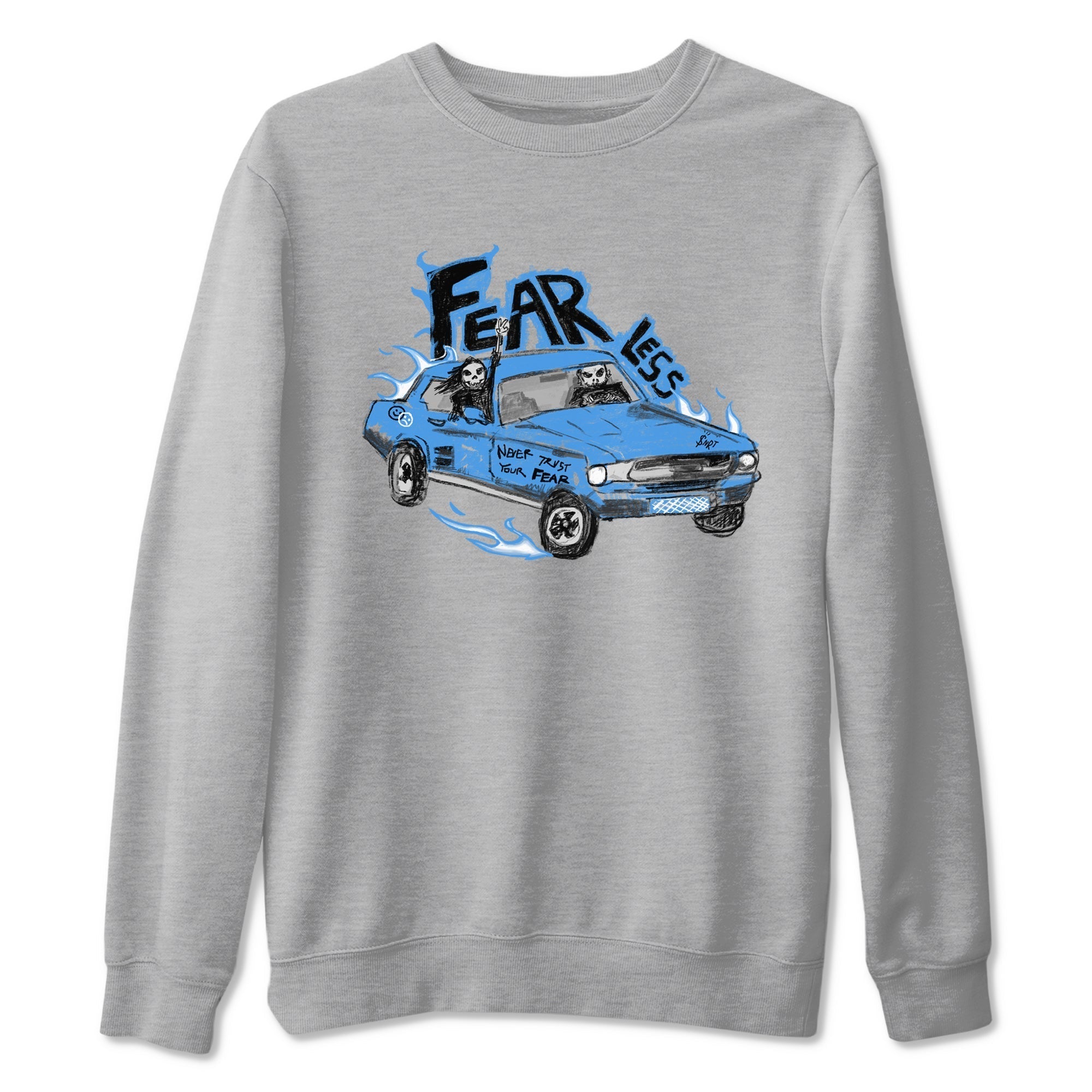 Fearless Car snkmatch Tees - Air Jordan 4 Military Blue