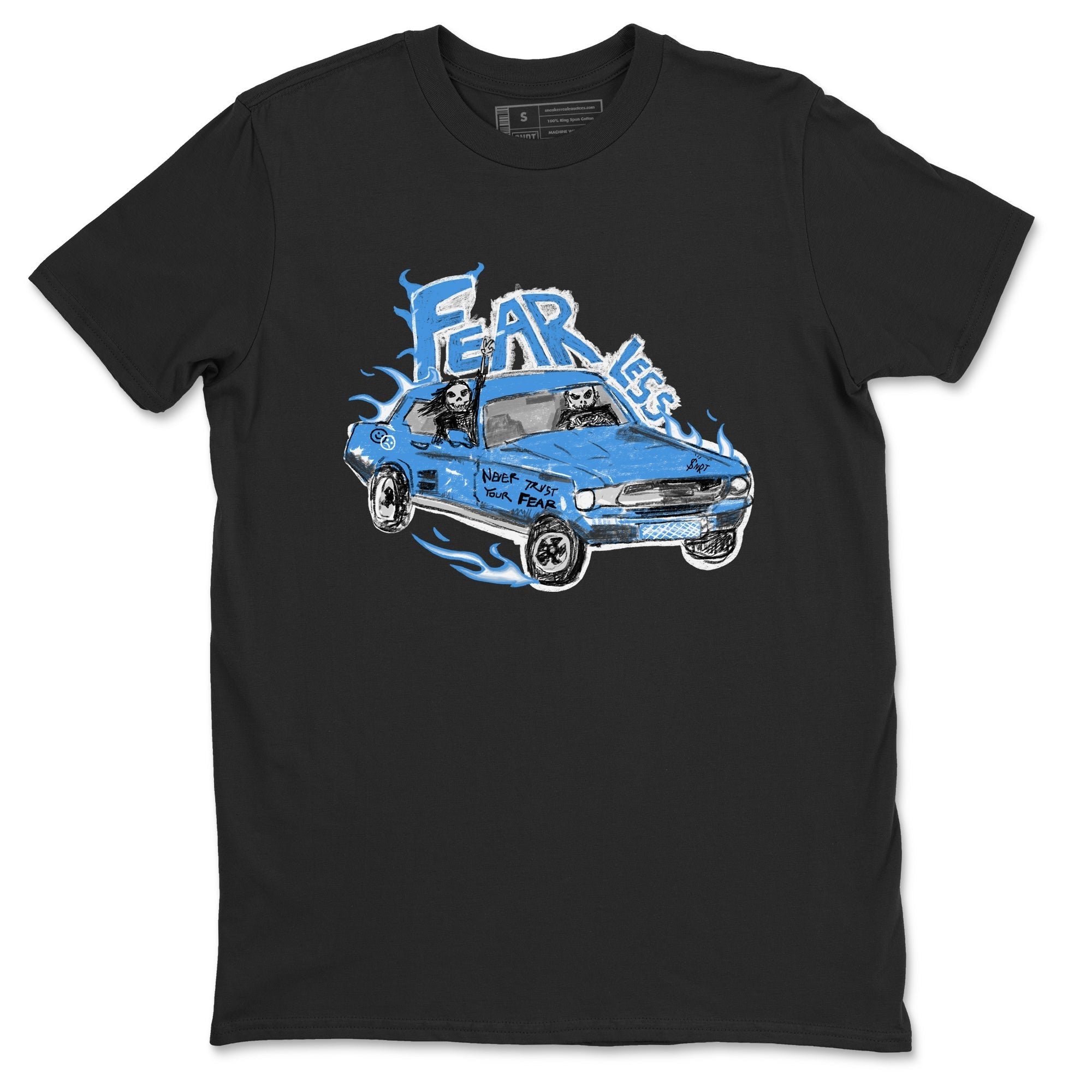 Fearless Car snkmatch Tees - Air Jordan 4 Military Blue