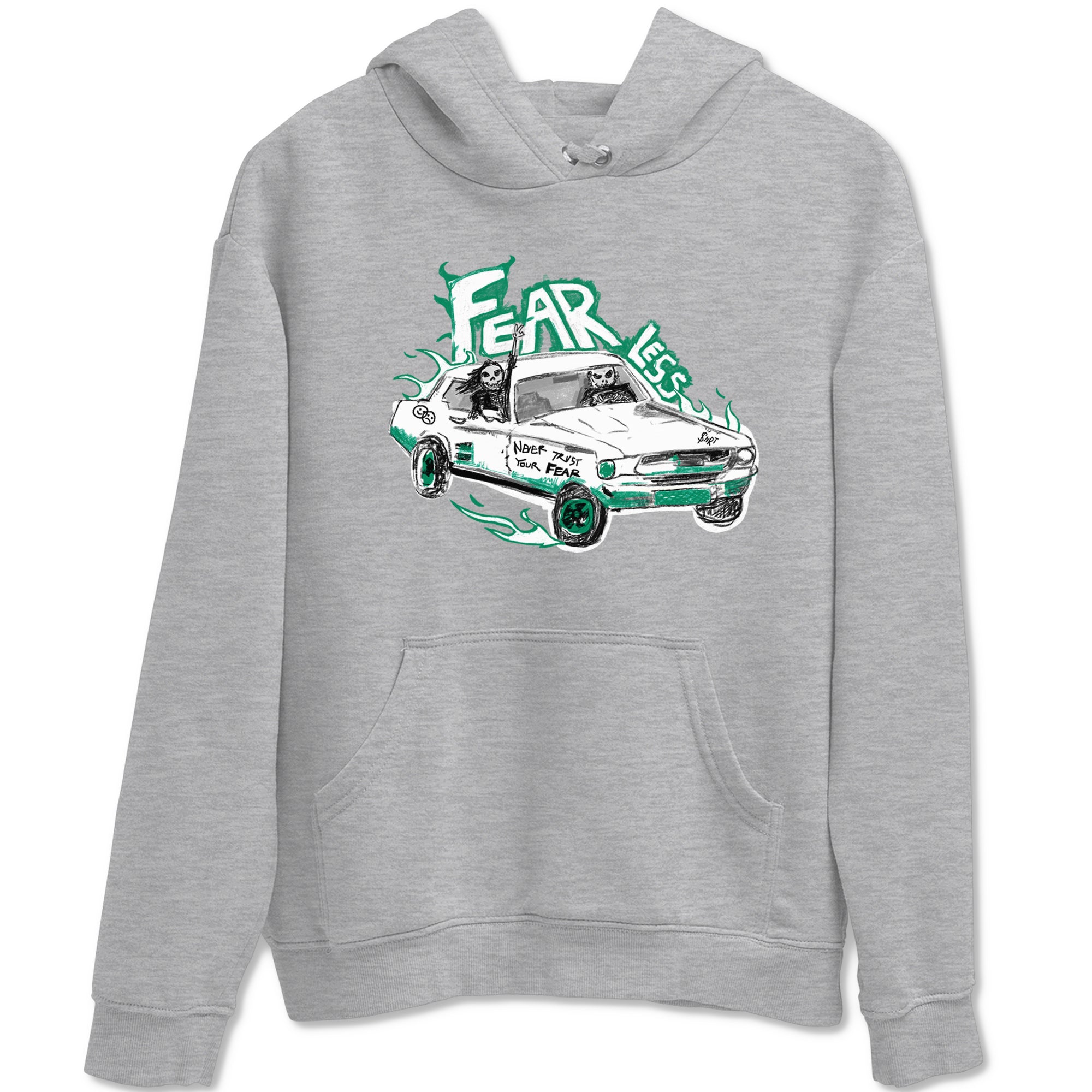 Fearless Car snkmatch Tees - Air Jordan 4 Oxidized Green