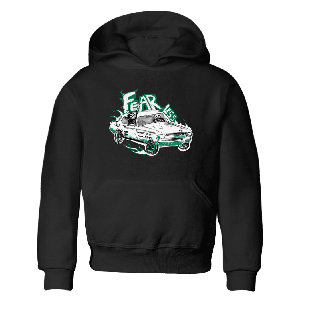 Fearless Car snkmatch Tees Kids - Air Jordan 4 Oxidized Green