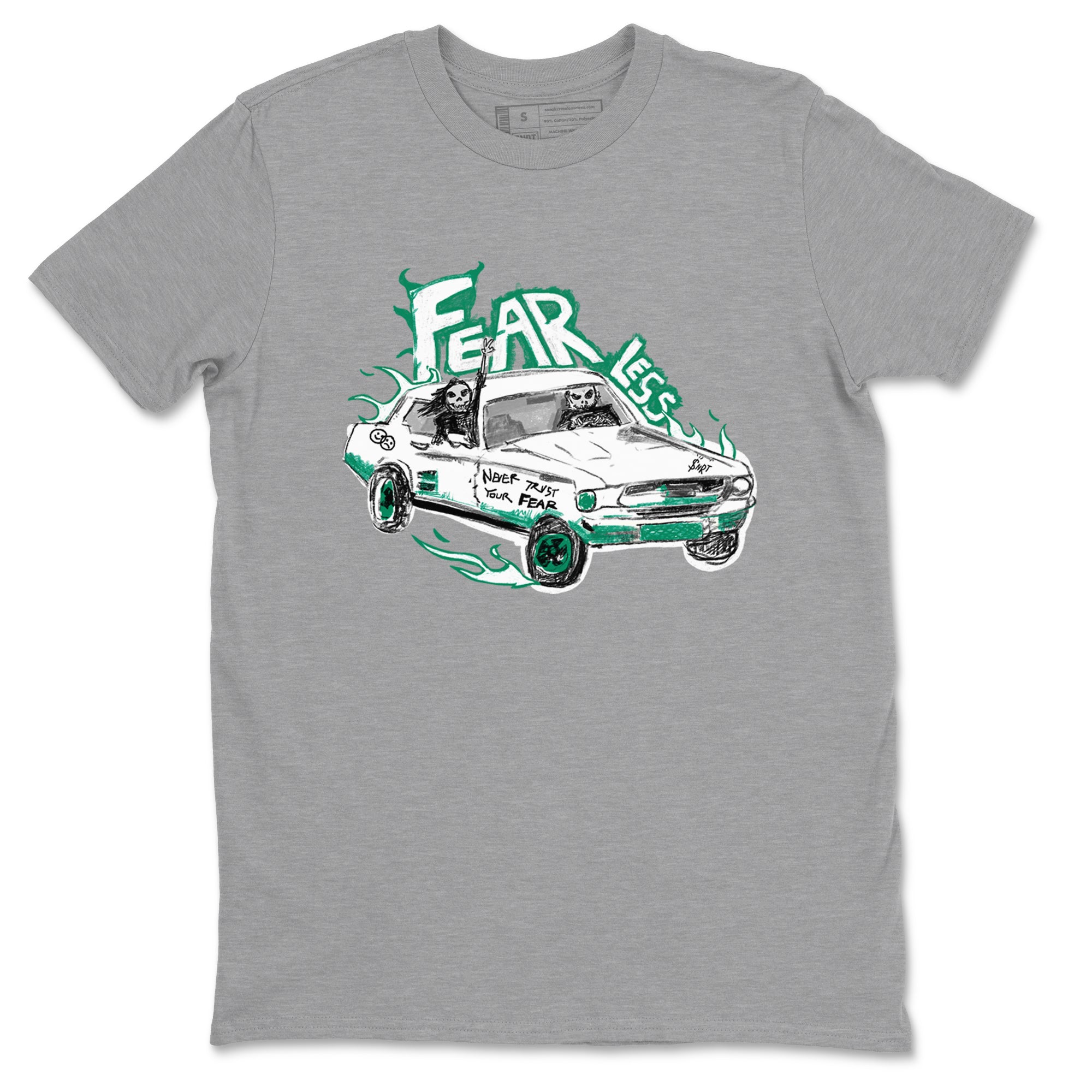 Fearless Car snkmatch Tees - Air Jordan 4 Oxidized Green