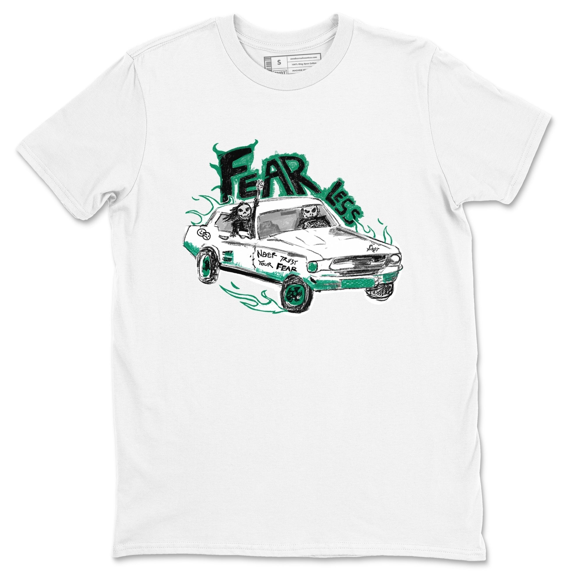 Fearless Car snkmatch Tees - Air Jordan 4 Oxidized Green