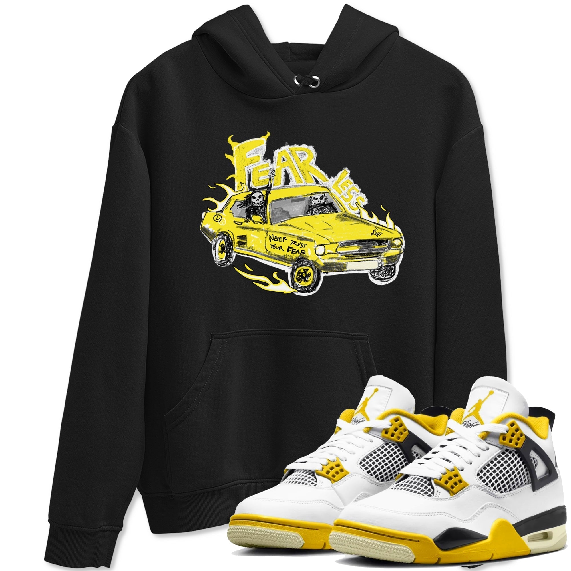 Fearless Car snkmatch Tees - Air Jordan 4 Vivid Sulfur