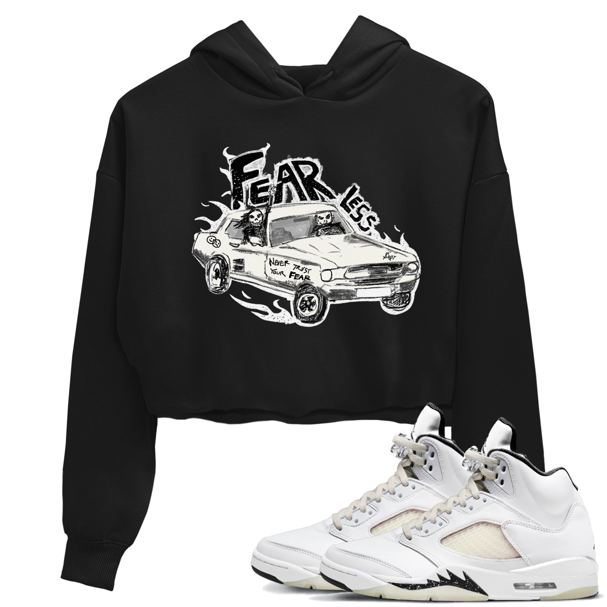 Fearless Car snkmatch Women's Top - Air Jordan 5 Sail