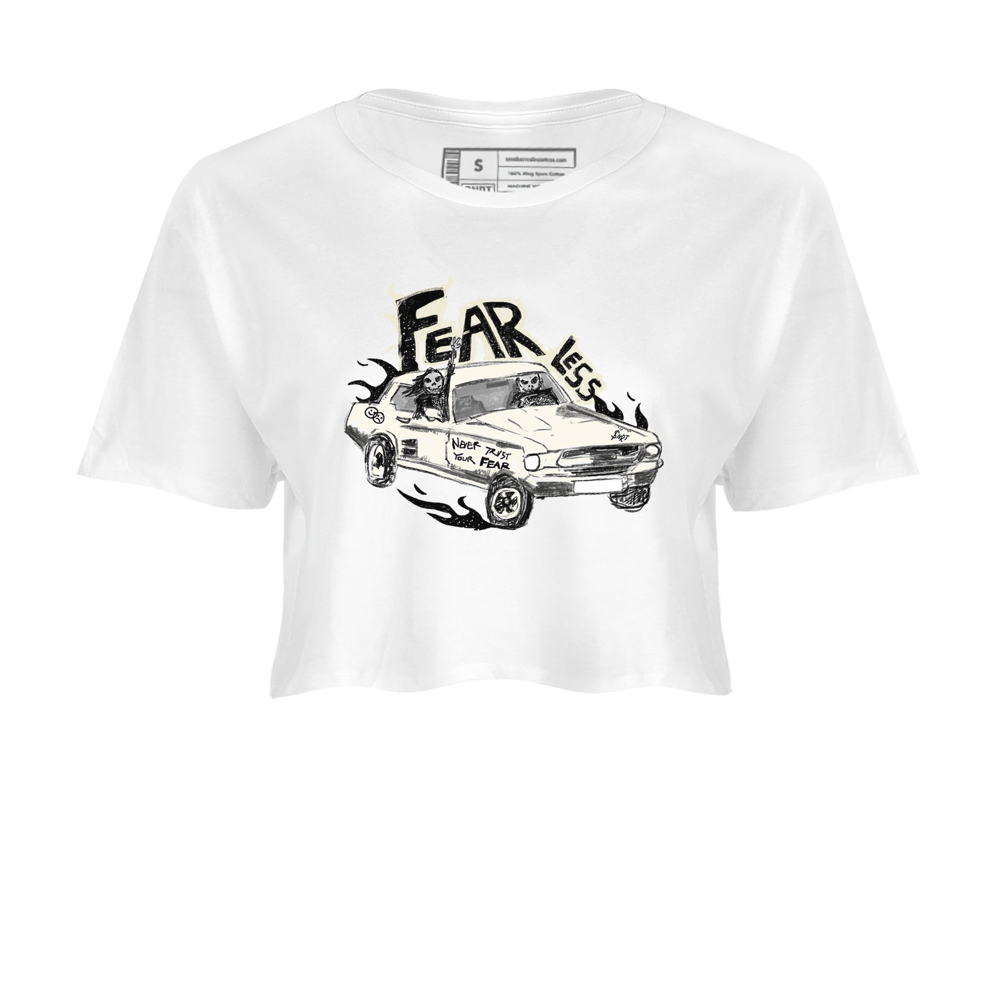 Fearless Car snkmatch Women's Top - Air Jordan 5 Sail
