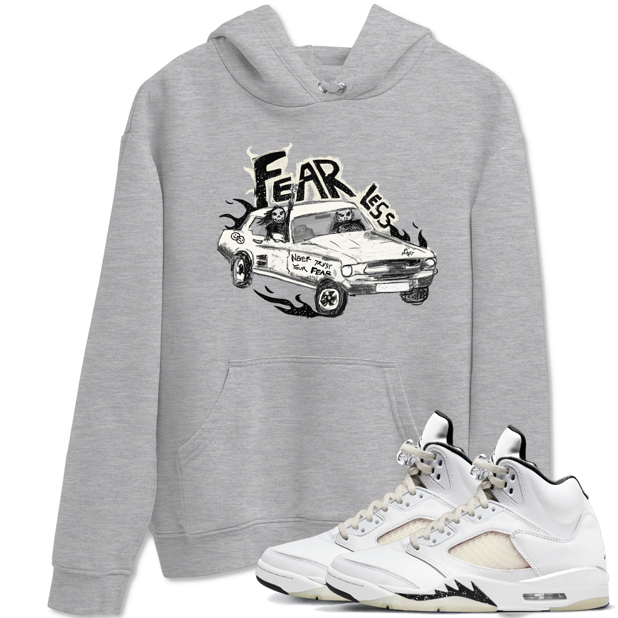 Fearless Car snkmatch Tees - Air Jordan 5 Sail