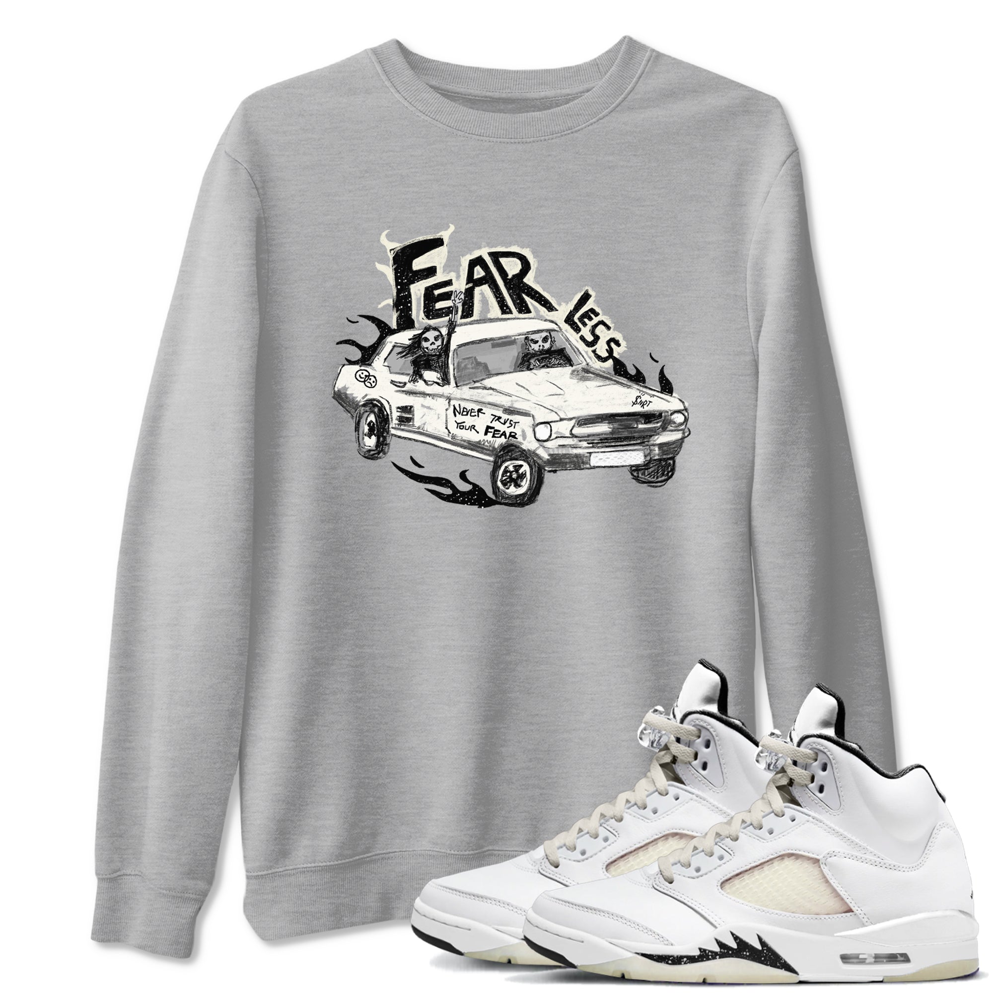 Fearless Car snkmatch Tees - Air Jordan 5 Sail