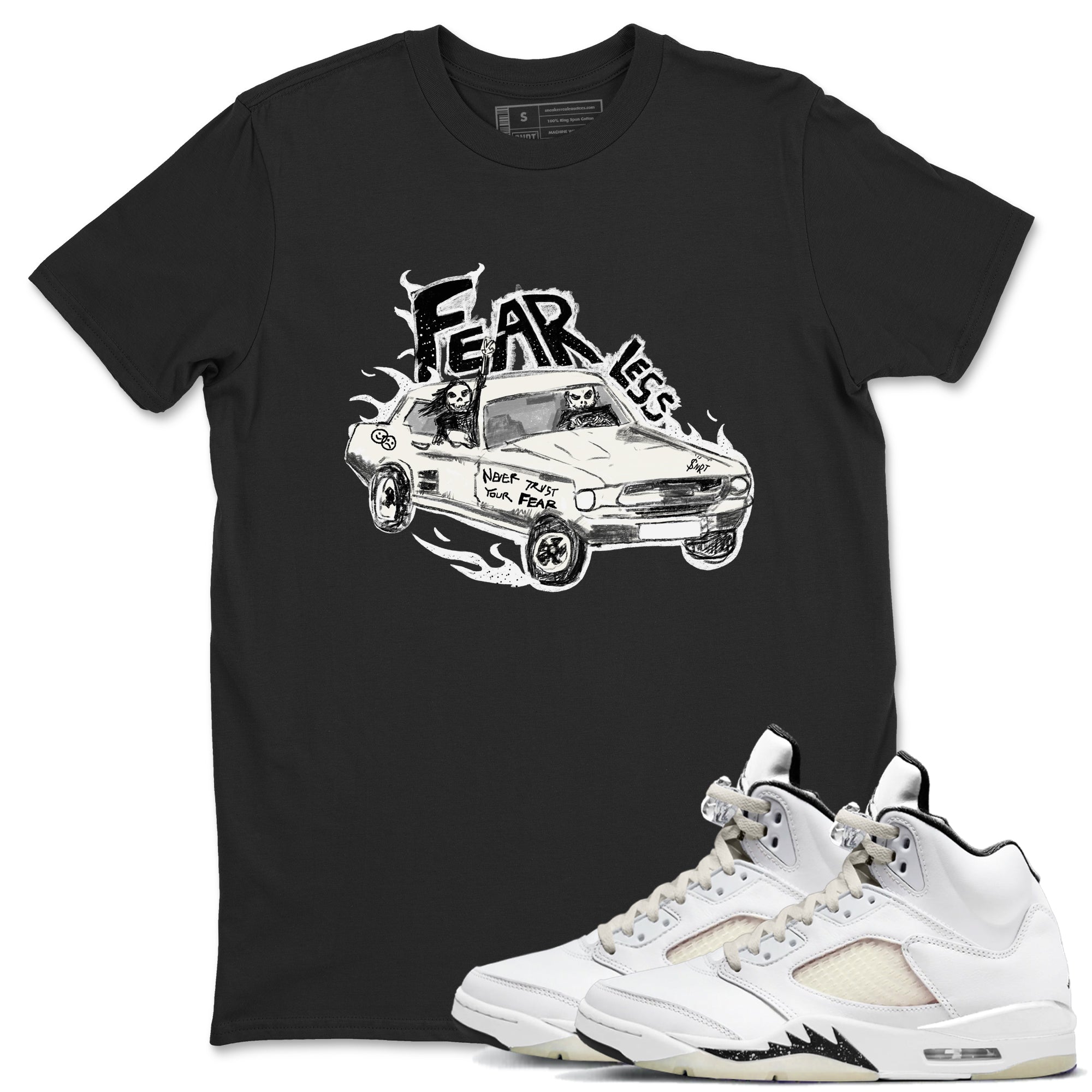 Fearless Car snkmatch Tees - Air Jordan 5 Sail