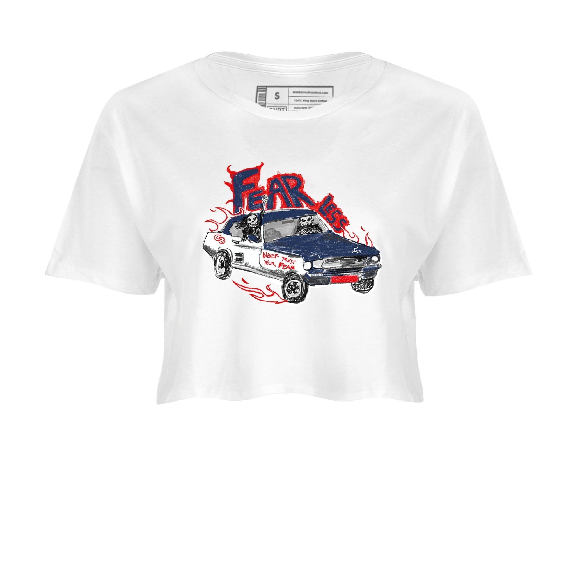 Fearless Car snkmatch Women's Top - Air Jordan 6 White And Midnight Navy