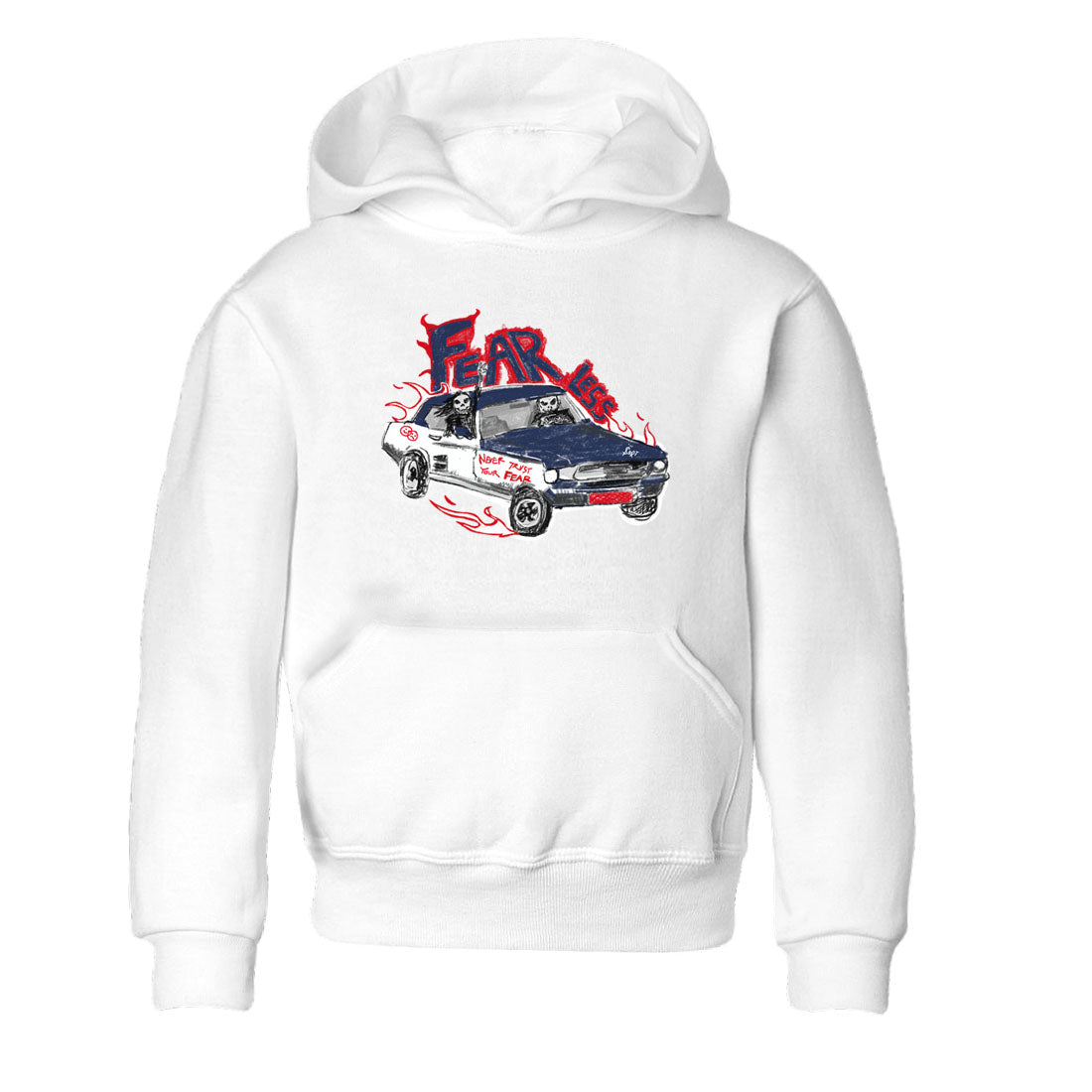 Fearless Car snkmatch Tees Kids - Air Jordan 6 White And Midnight Navy