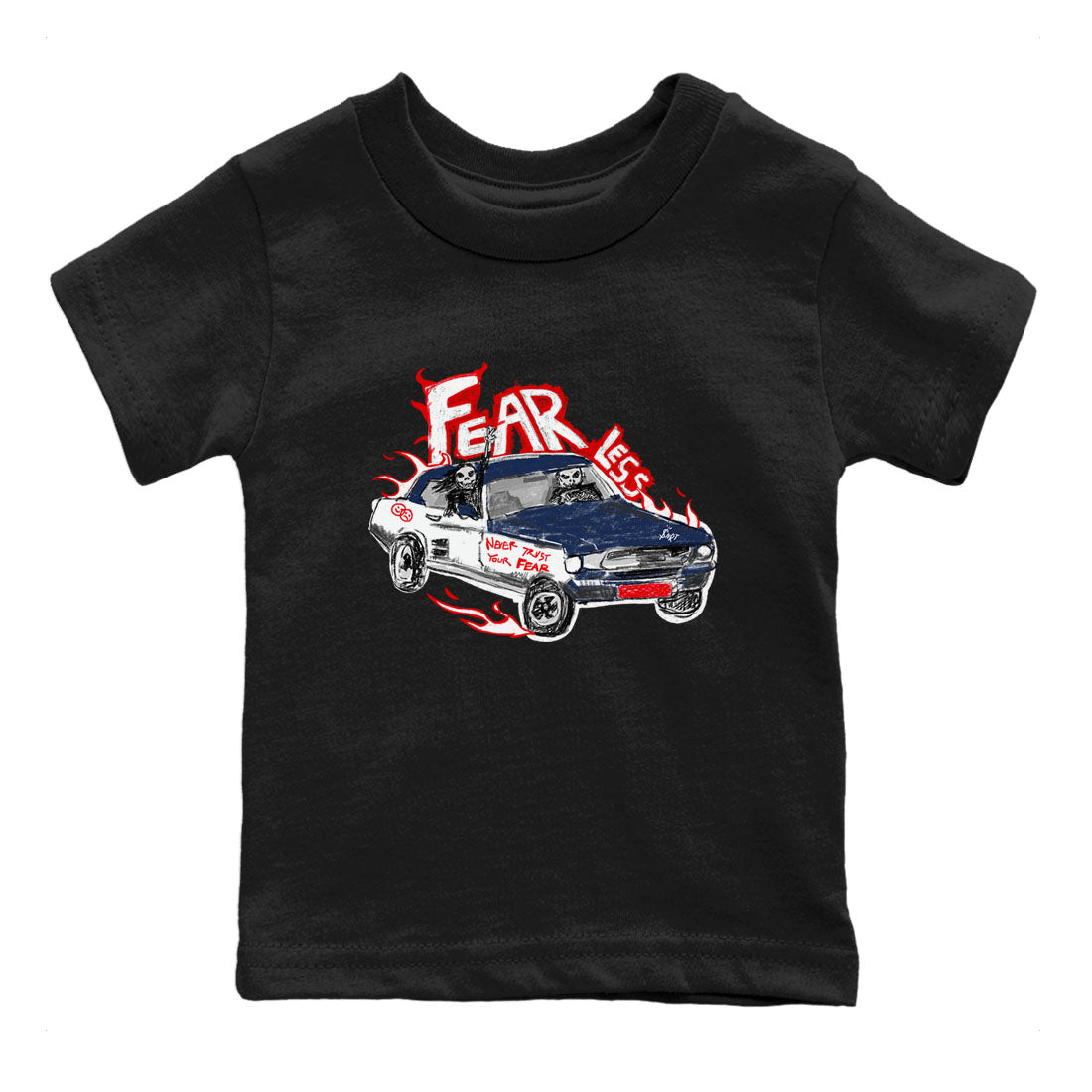 Fearless Car snkmatch Tees Kids - Air Jordan 6 White And Midnight Navy