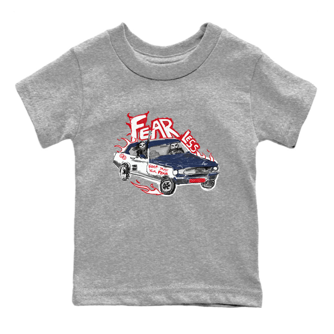 Fearless Car snkmatch Tees Kids - Air Jordan 6 White And Midnight Navy