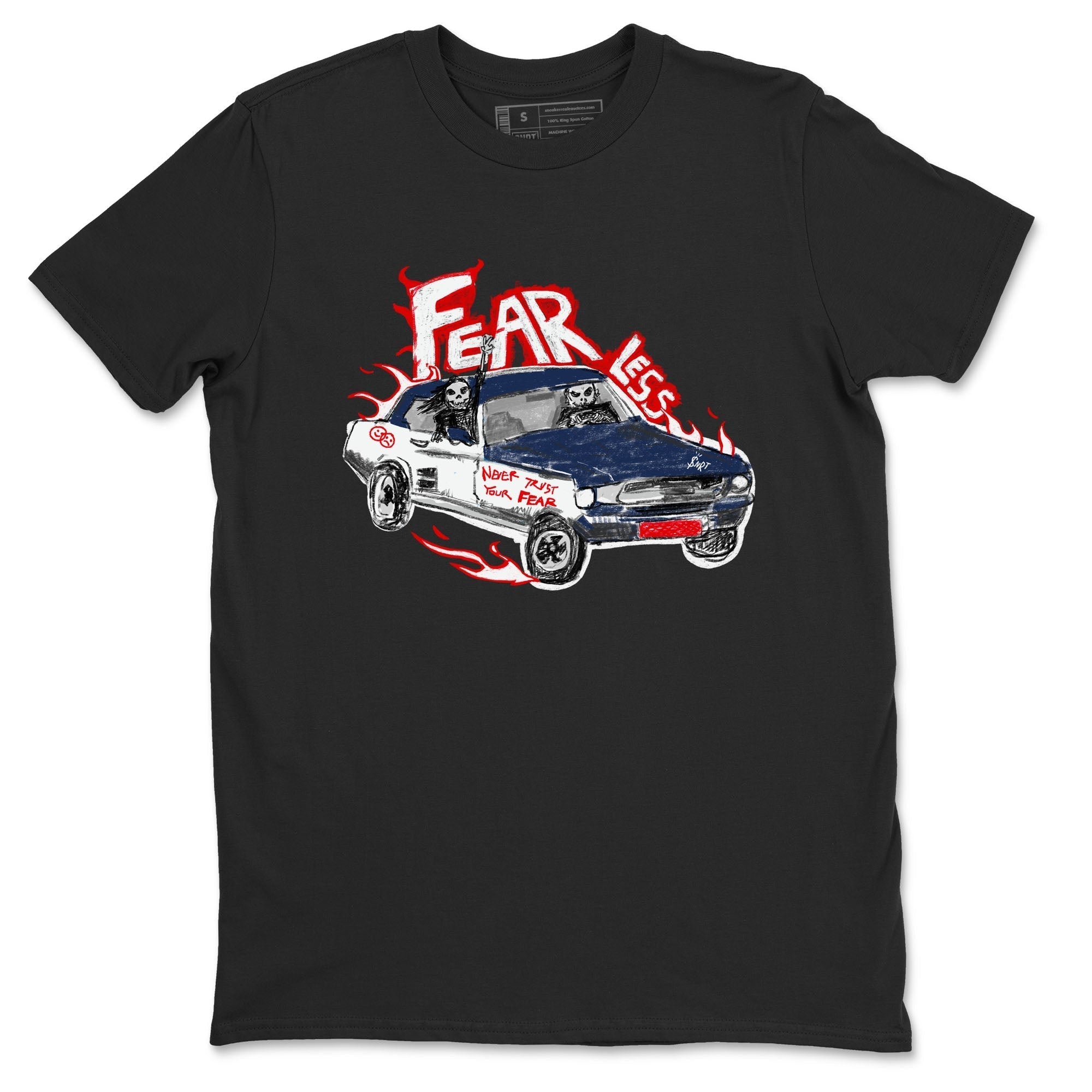 Fearless Car snkmatch Tees - Air Jordan 6 White And Midnight Navy