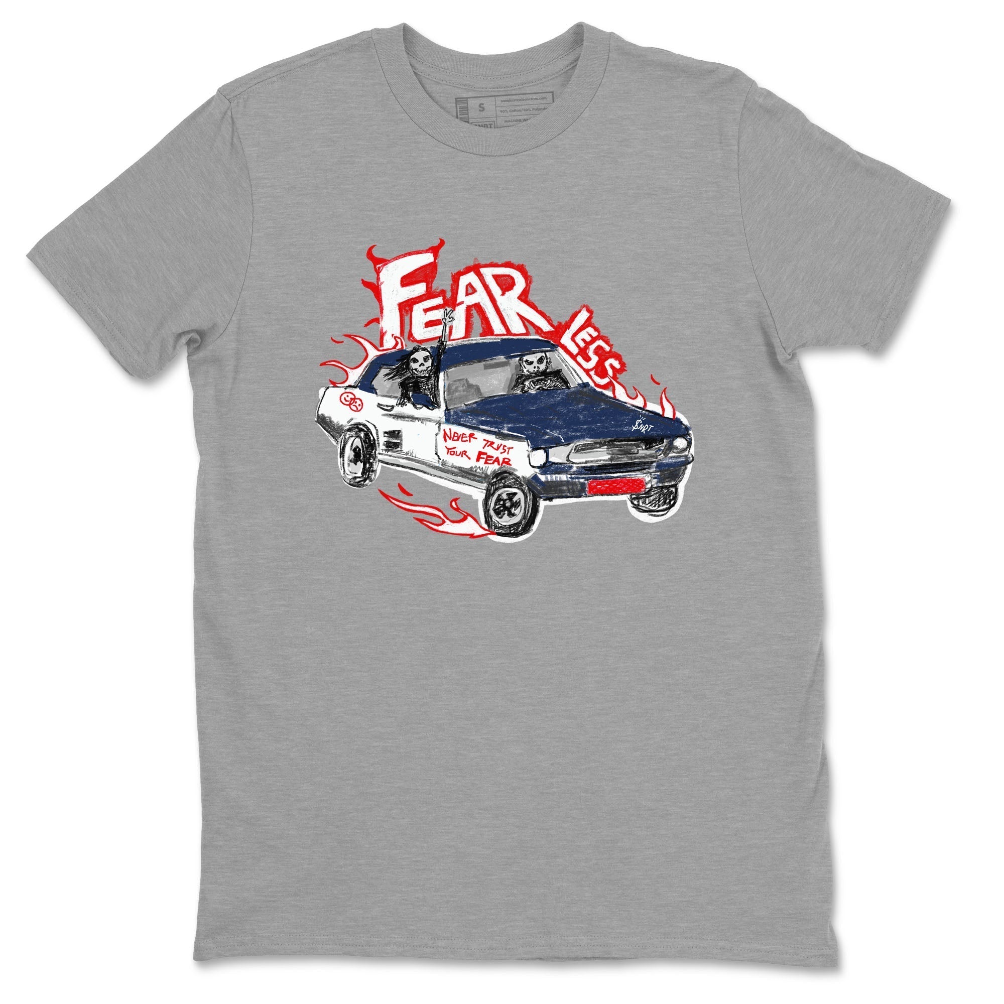 Fearless Car snkmatch Tees - Air Jordan 6 White And Midnight Navy