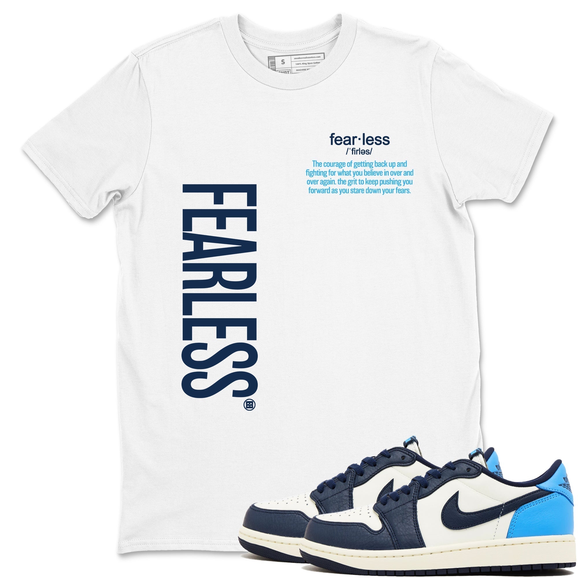 Fearless Definition snkmatch Tees - Air Jordan 1 Obsidian