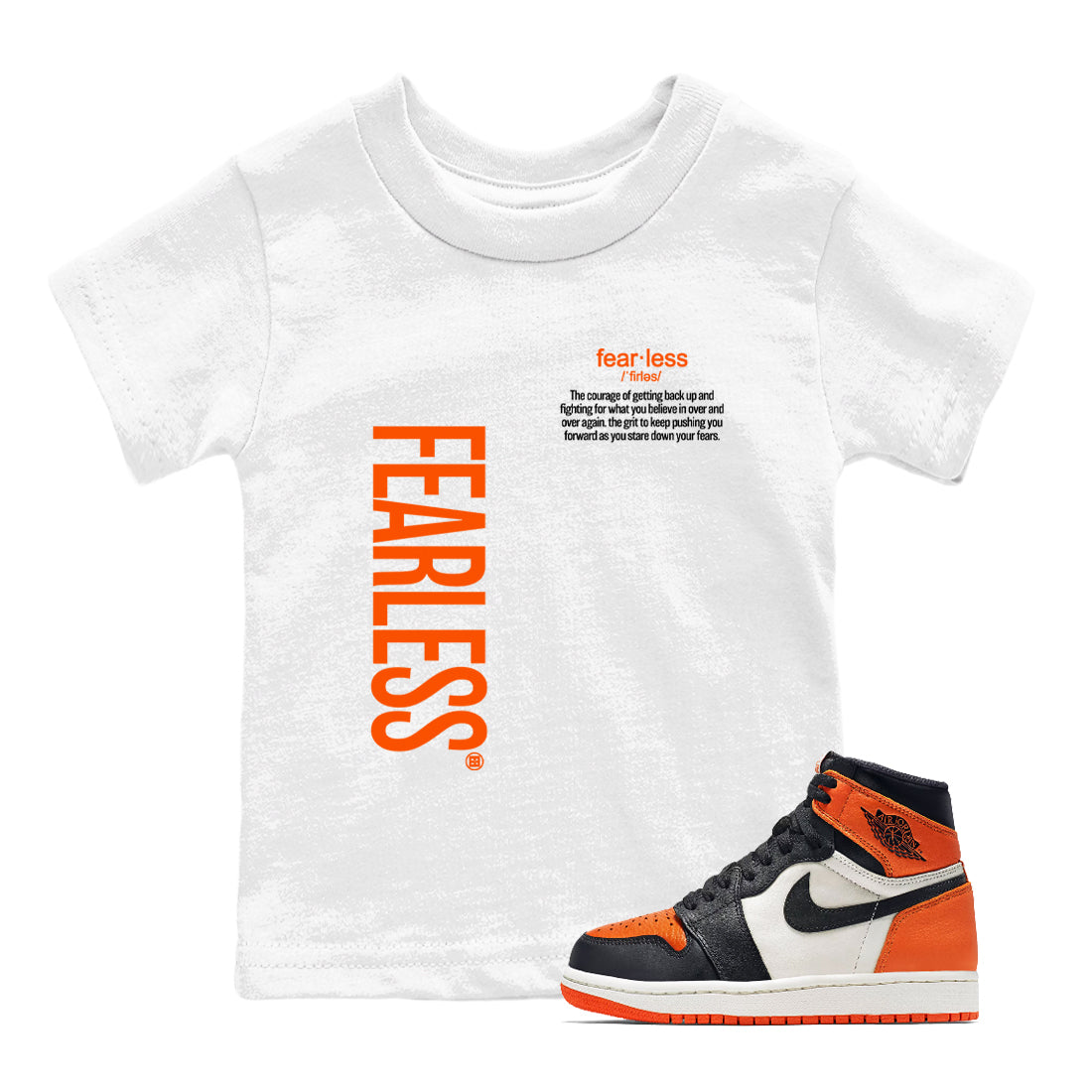 Fearless Definition snkmatch Tees Kids - Air Jordan 1 Shattered Backboard