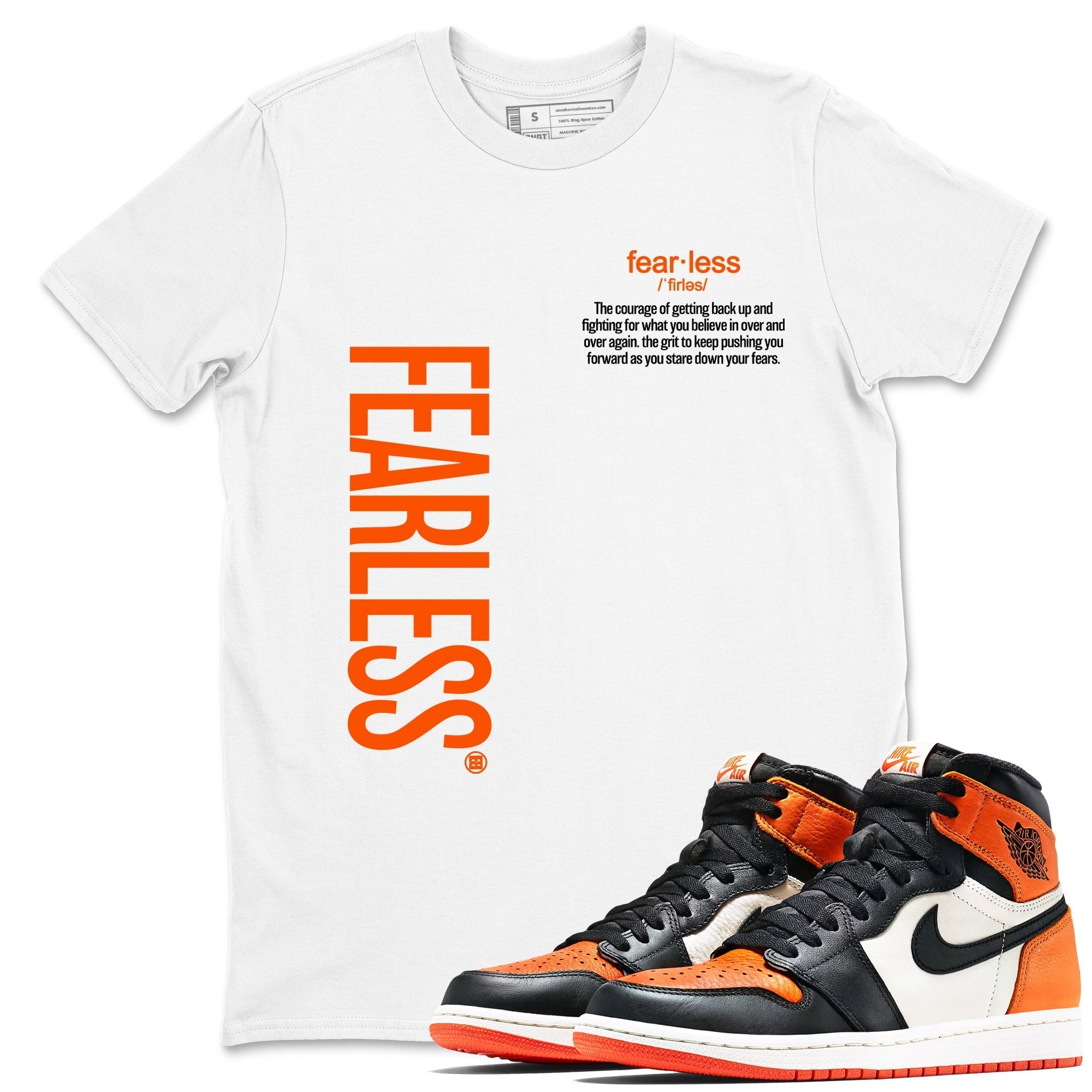 Fearless Definition snkmatch Tees - Air Jordan 1 Shattered Backboard