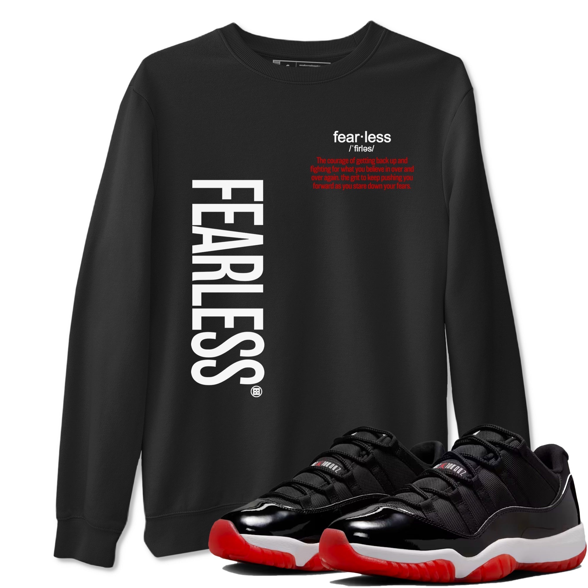 Fearless Definition snkmatch Tees - Air Jordan 11 Bred