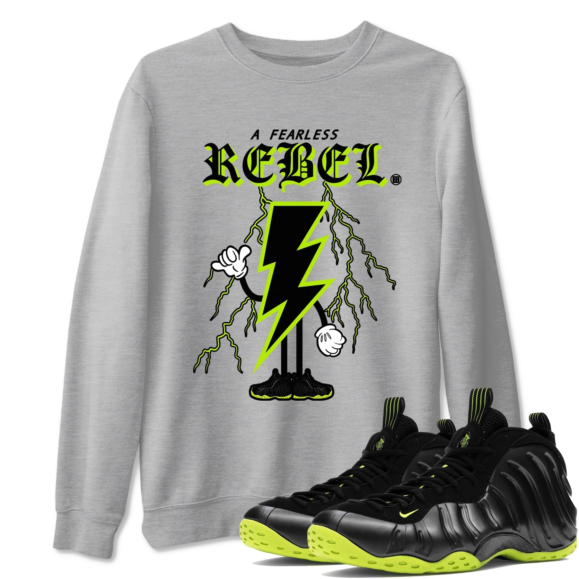 Fearless Rebel snkmatch Tees - Air Foamposite One Black Volt